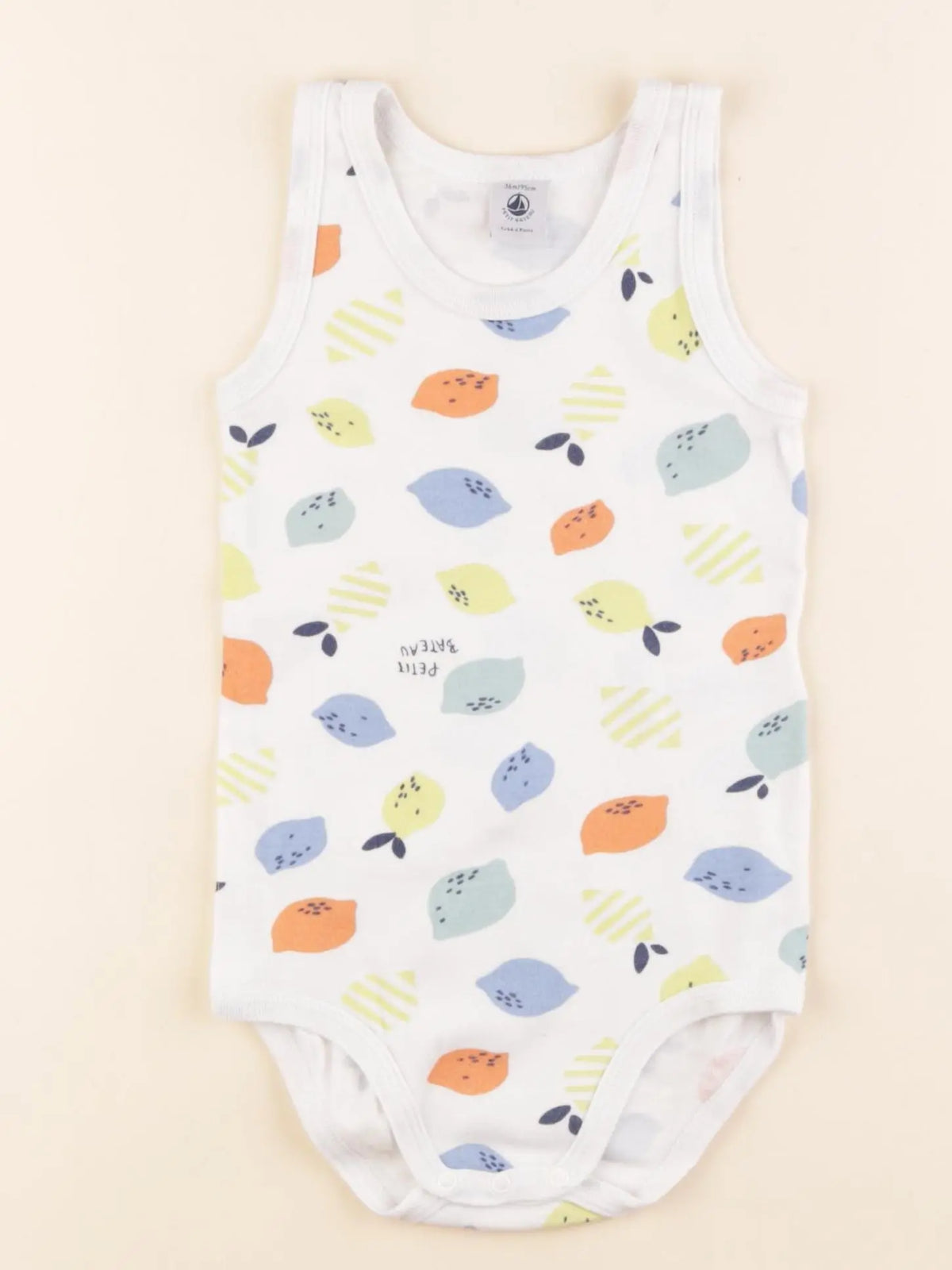 Petit Bateau - body blanc, multicolore - 36 mois