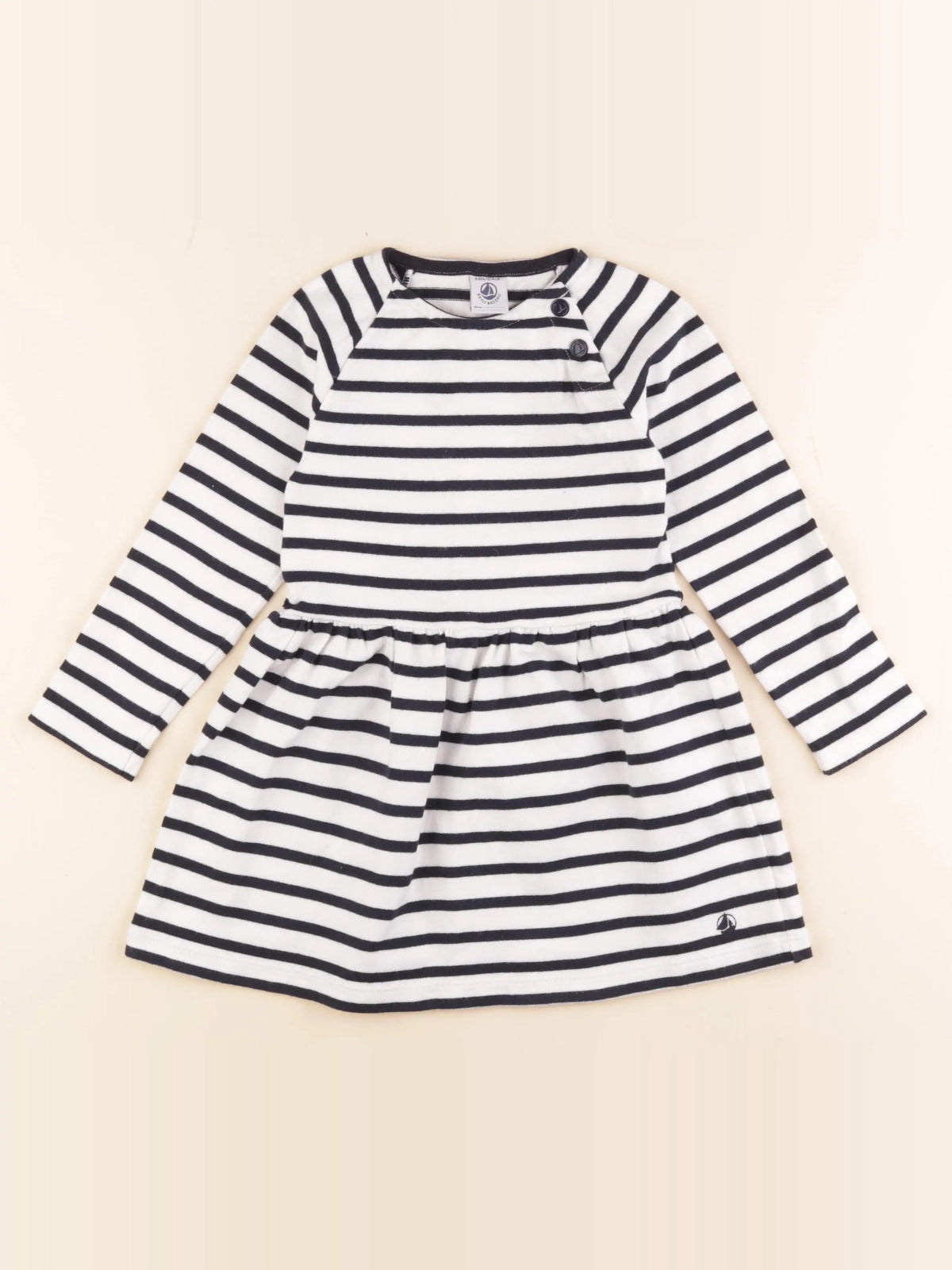 Petit Bateau - robe bleu - 4 ans