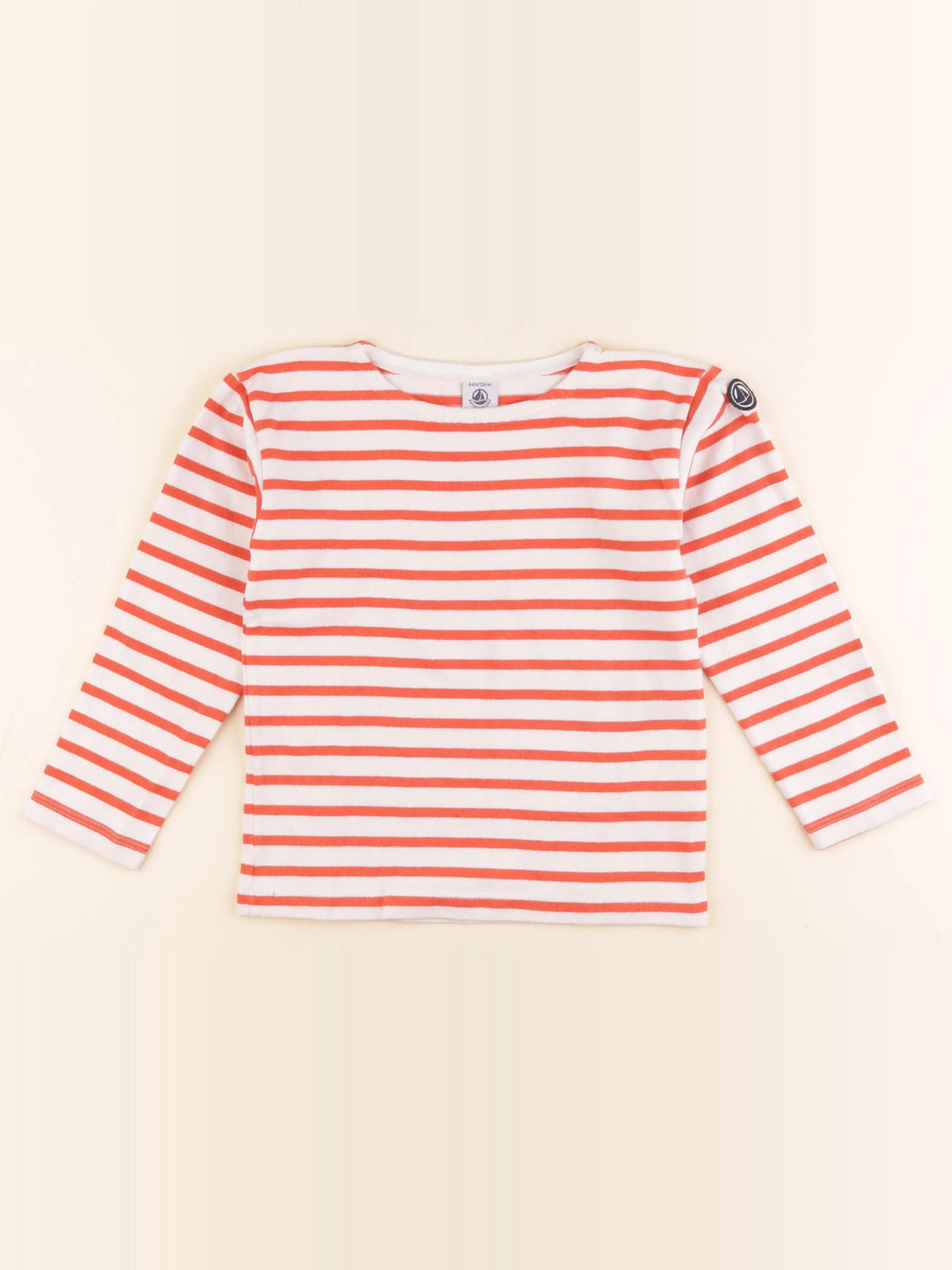 Petit Bateau - tee-shirt rouge - 6 ans