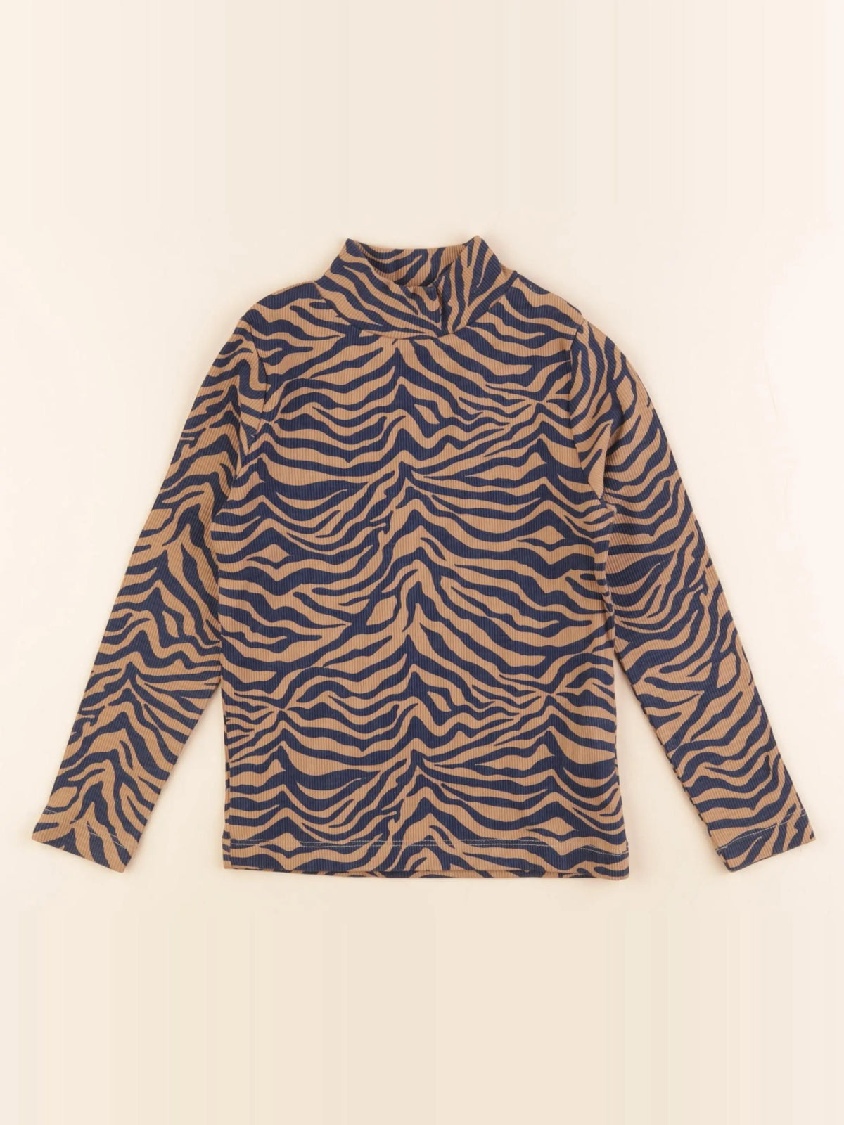 Monoprix - sous-pull marron, bleu - 5 ans