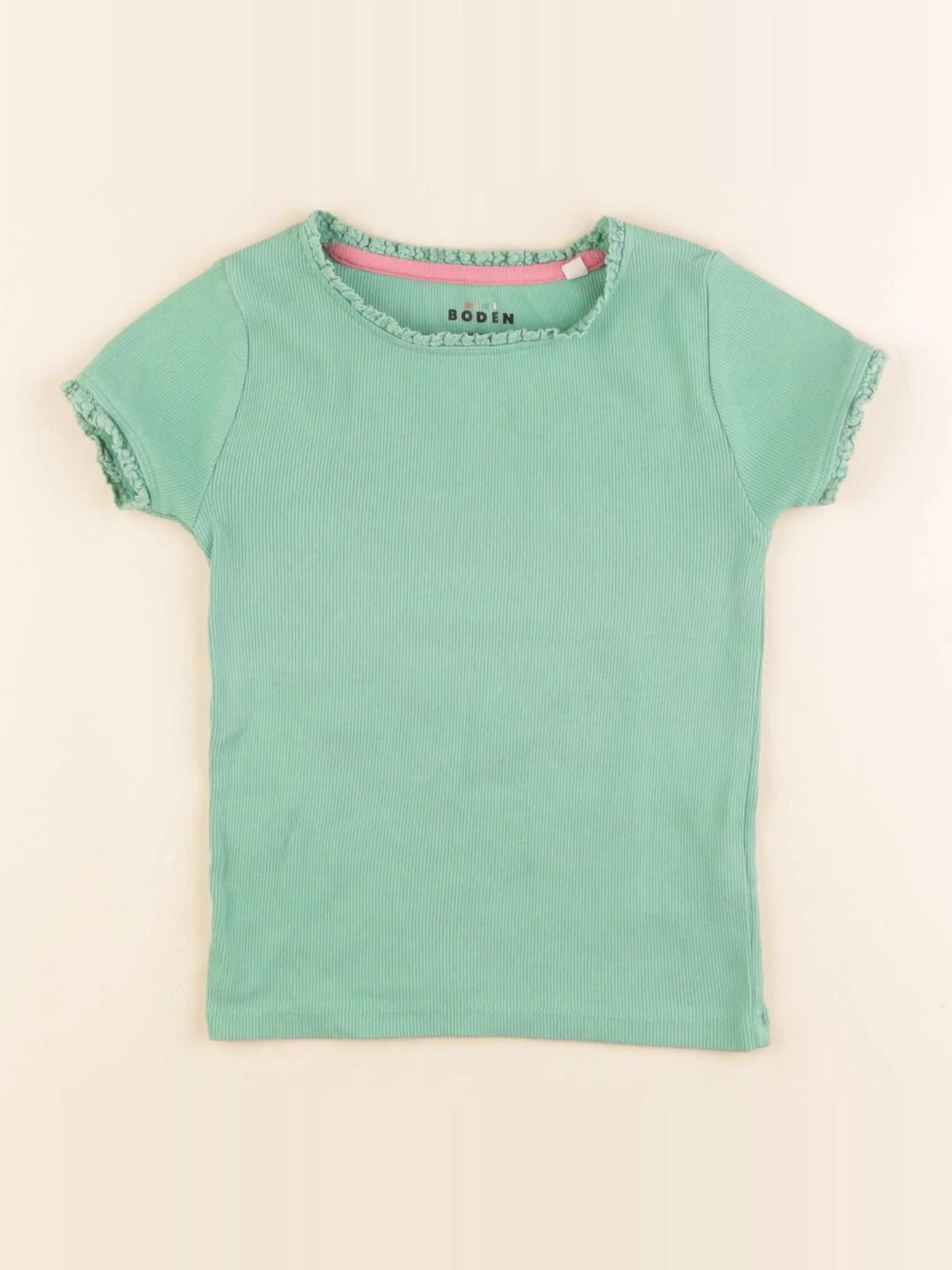 Mini Boden - tee-shirt vert - 4/5 ans