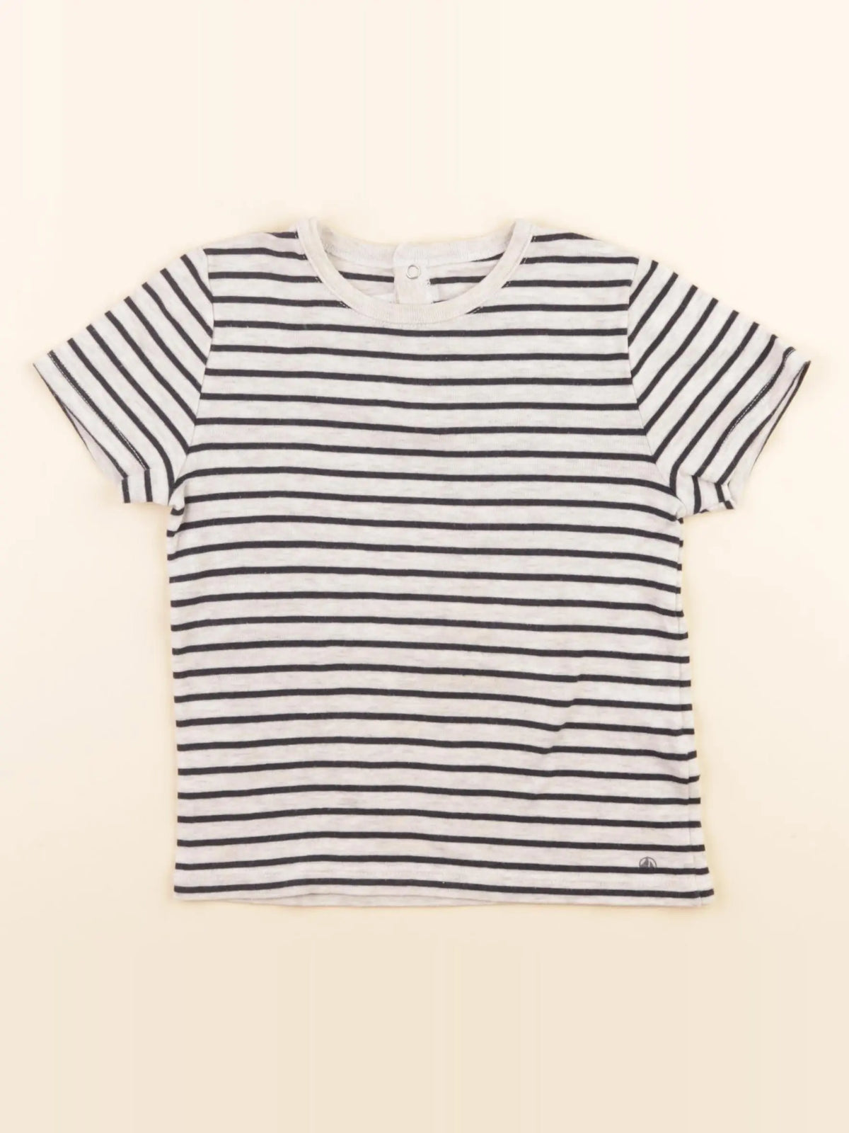 Tee-shirt blanc, bleu