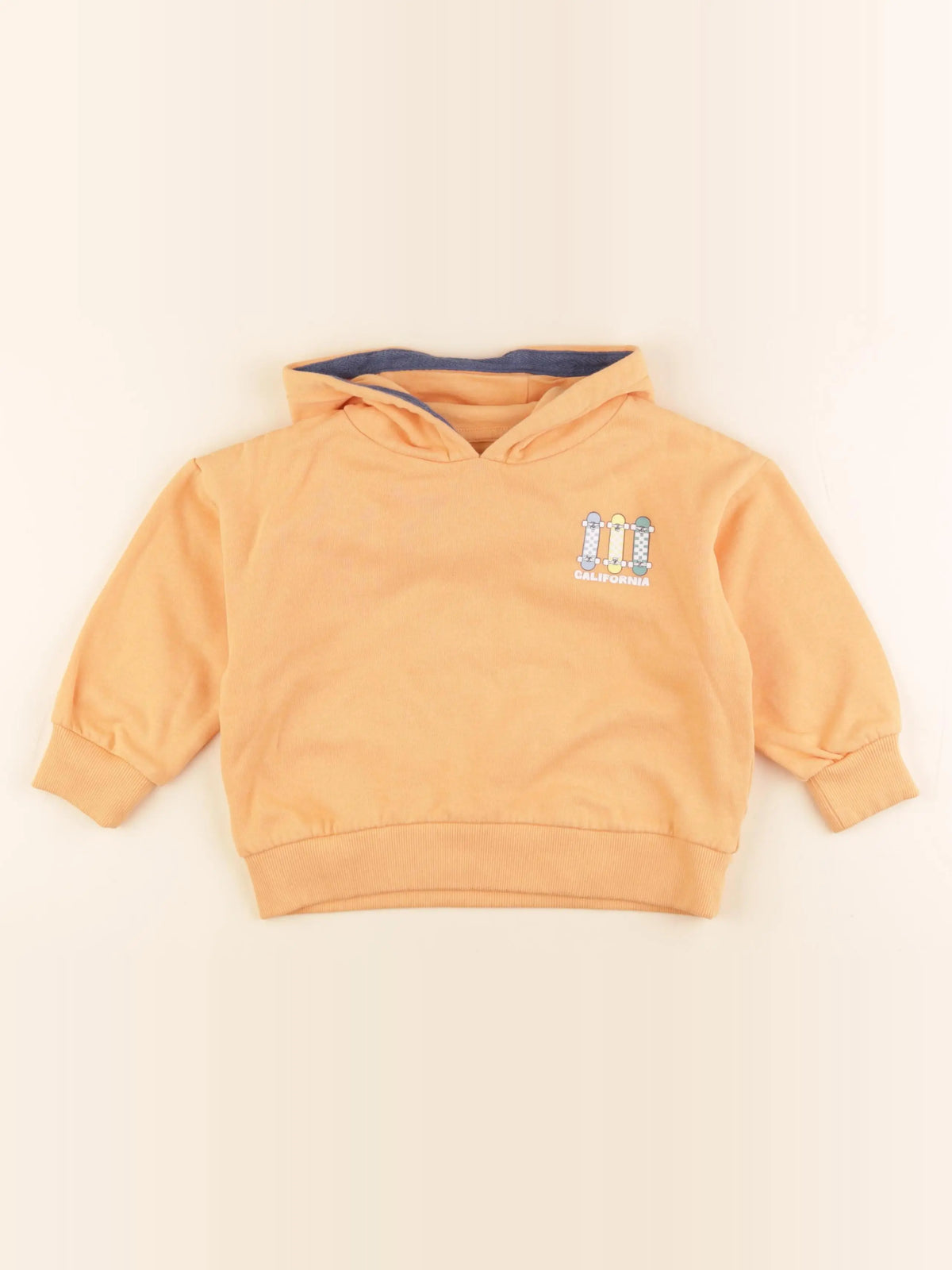 Vertbaudet - sweat orange - 4 ans