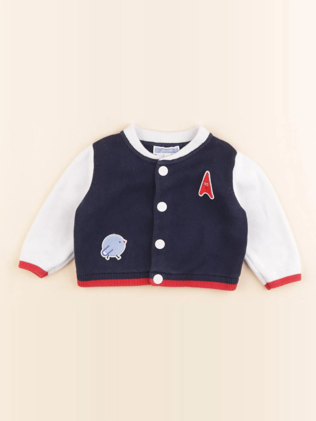 Jacadi - sweat bleu - 6 mois