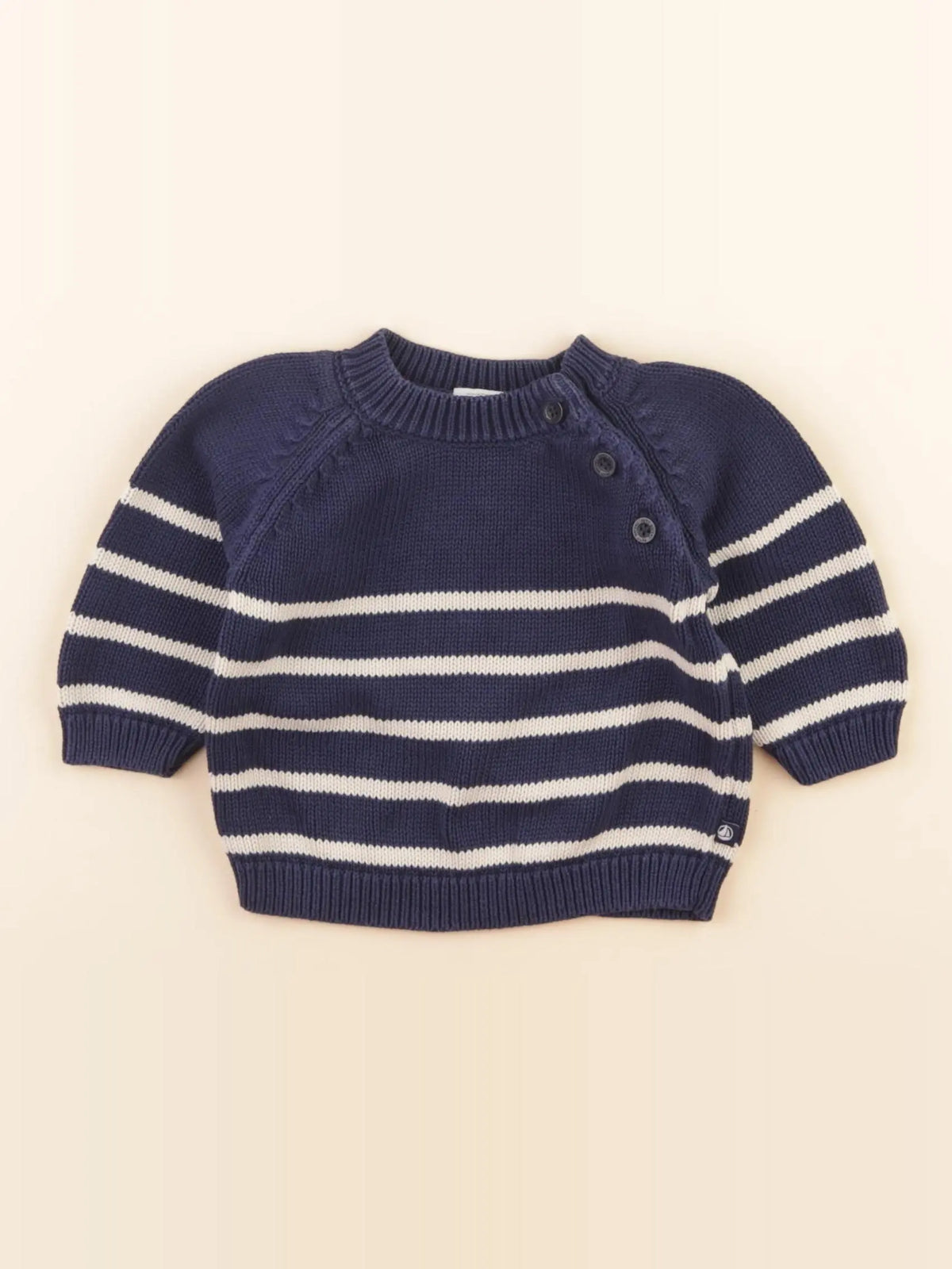 Pull bleu, blanc
