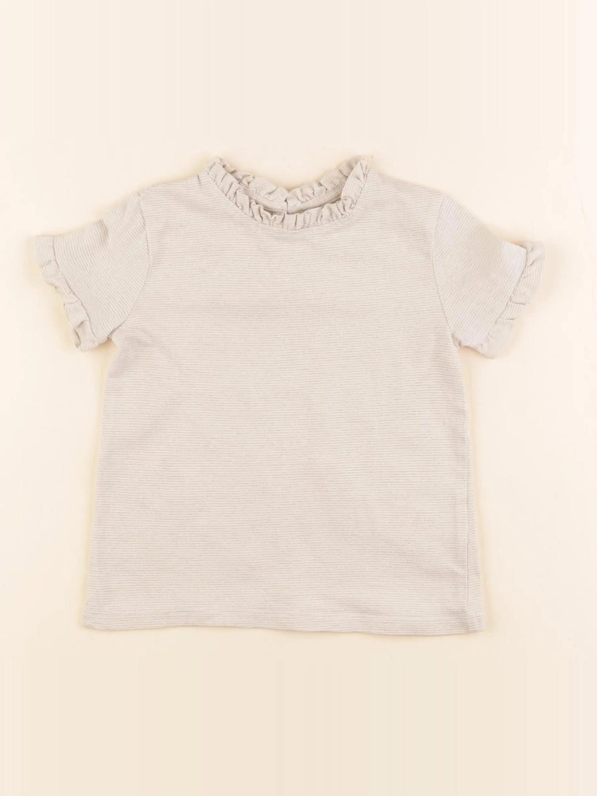 Vertbaudet - tee-shirt beige - 3 ans