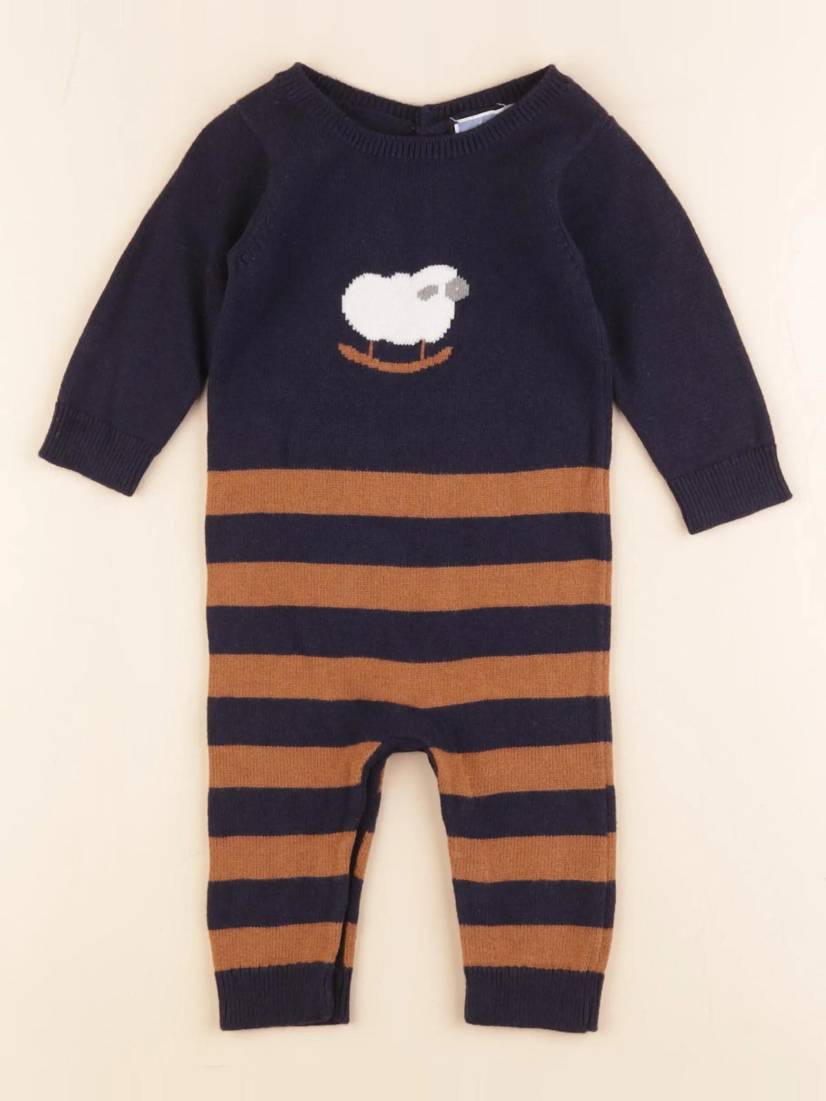 Jacadi - combinaison bleu - 6 mois