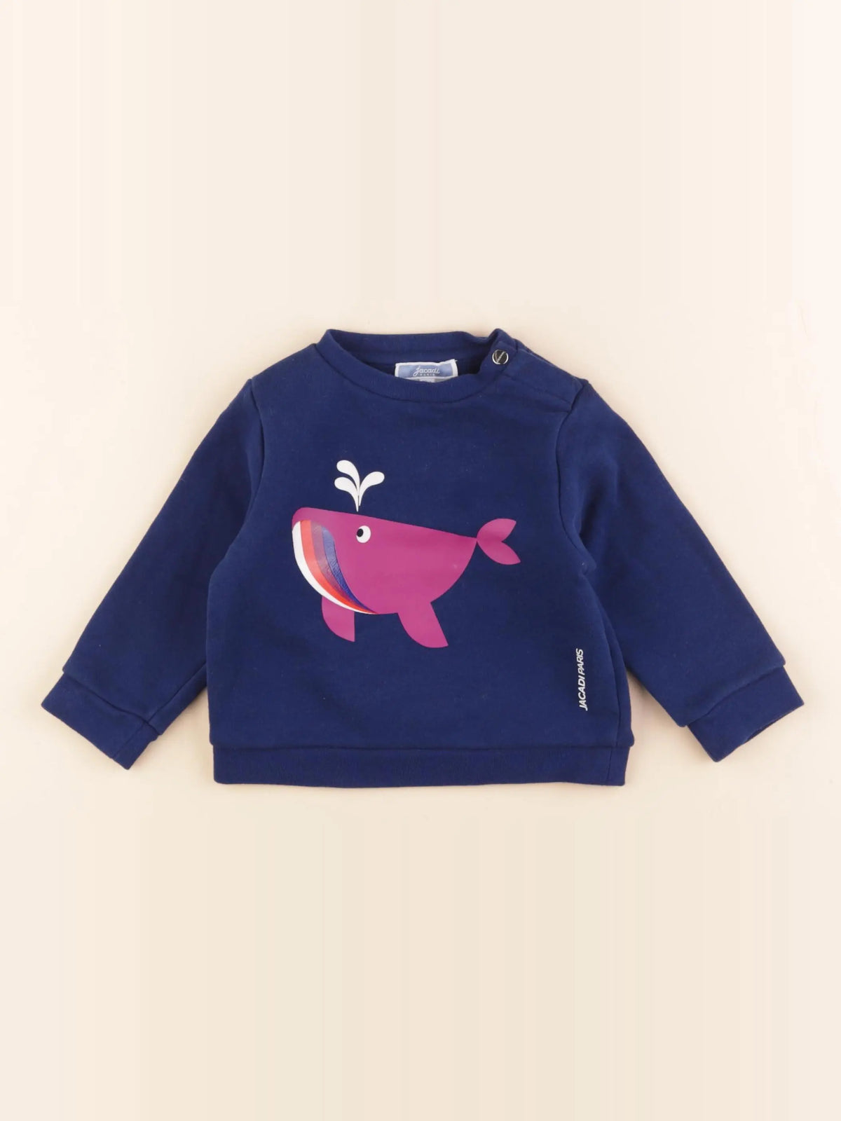 Jacadi - sweat bleu - 12 mois