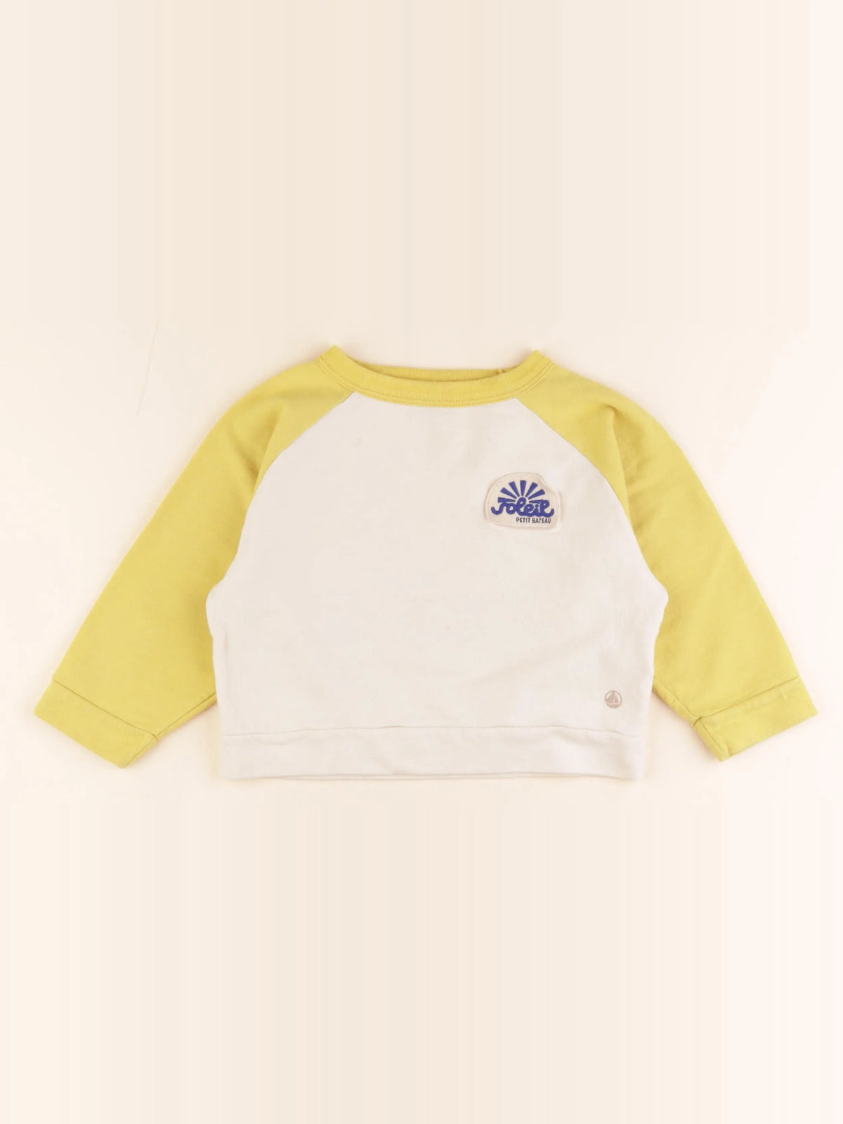 Petit Bateau - sweat beige - 3 ans
