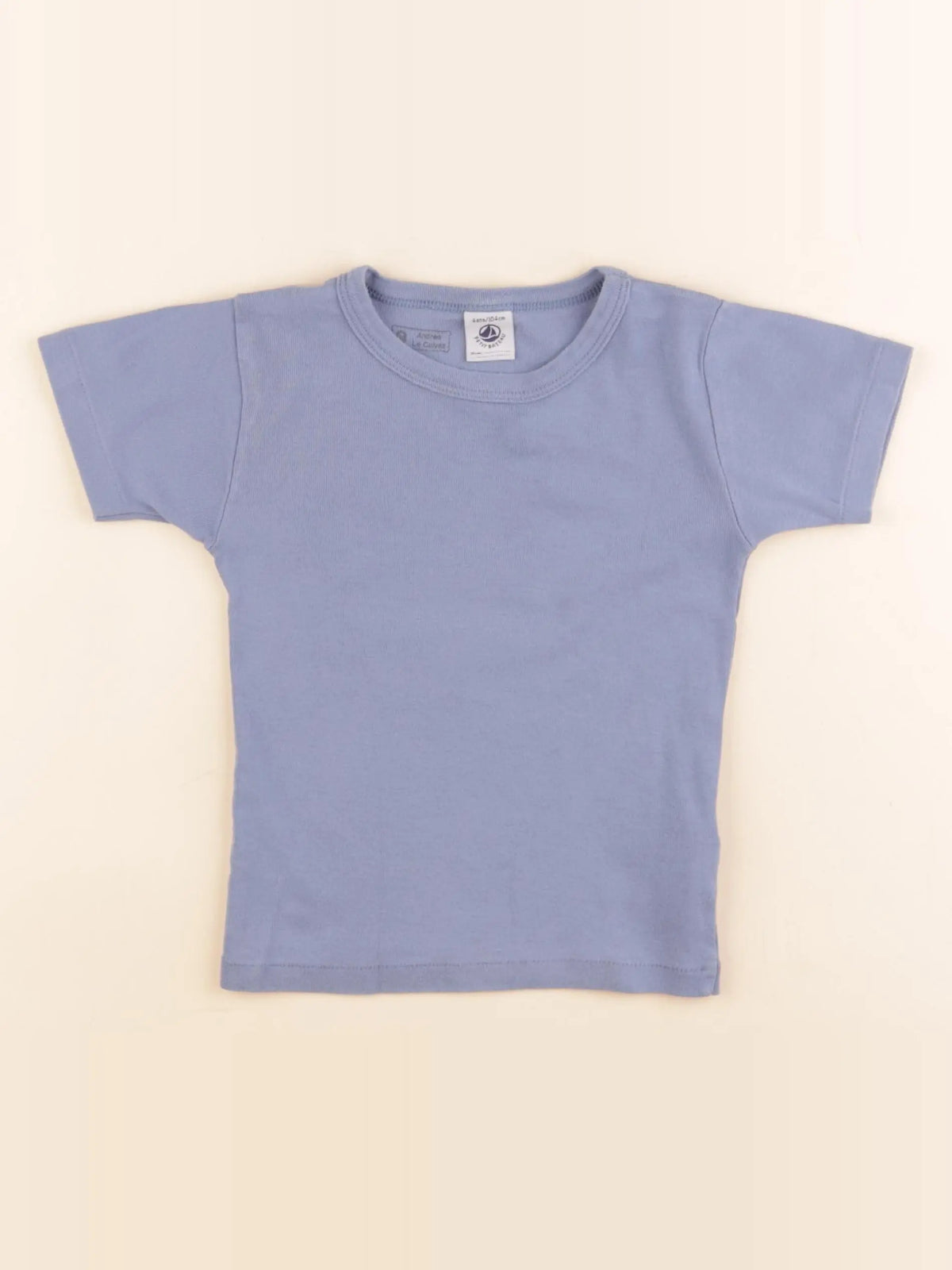 Petit Bateau - maillot de corps bleu - 4 ans