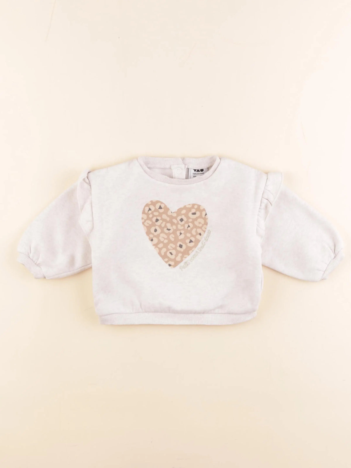 Tape à l'oeil - sweat beige - 6 mois