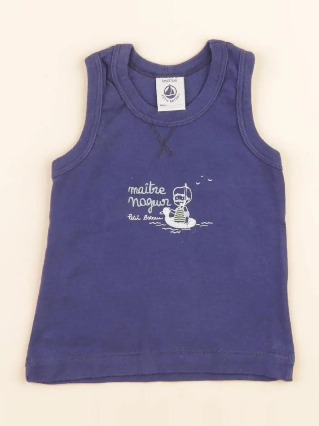 Maillot de corps bleu