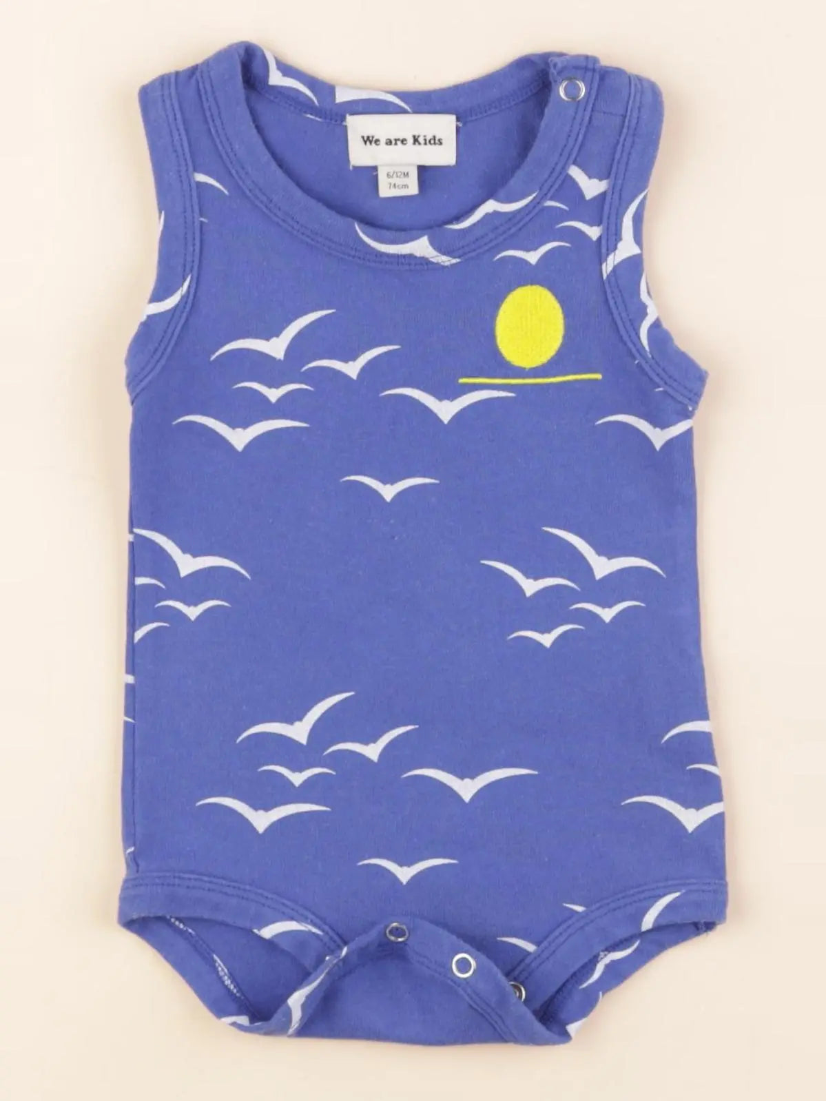 We are kids - body tee-shirt bleu - 6/12 mois