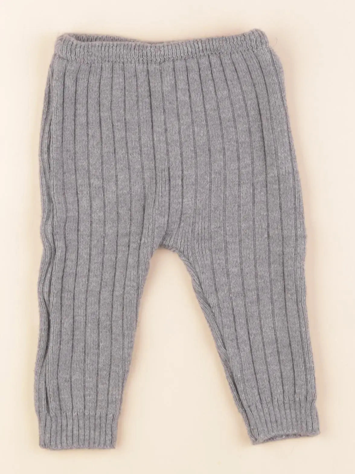 La manufacture de layette - legging gris - 3/6 mois