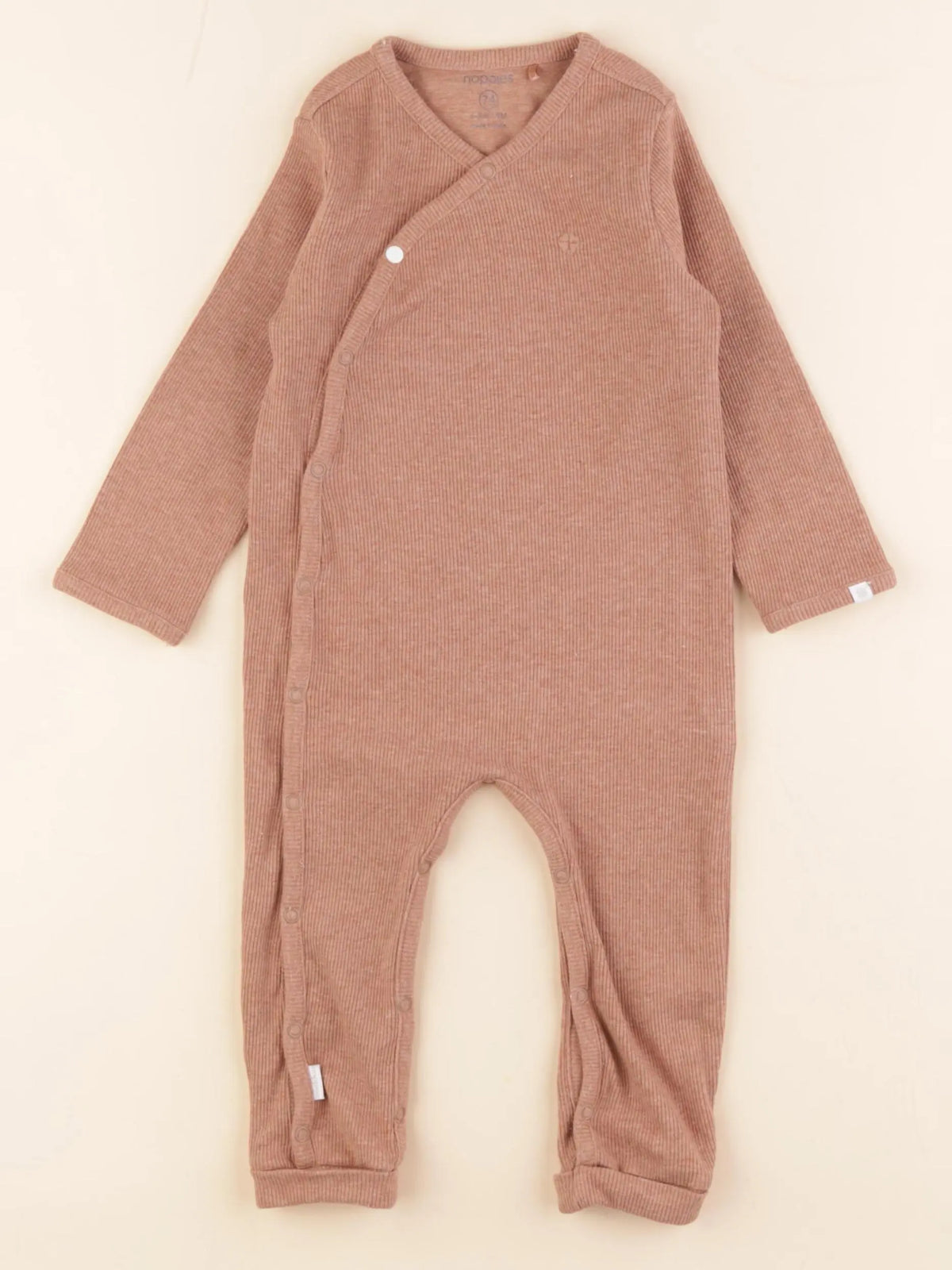 Noppies - pyjama coton marron - 6/9 mois