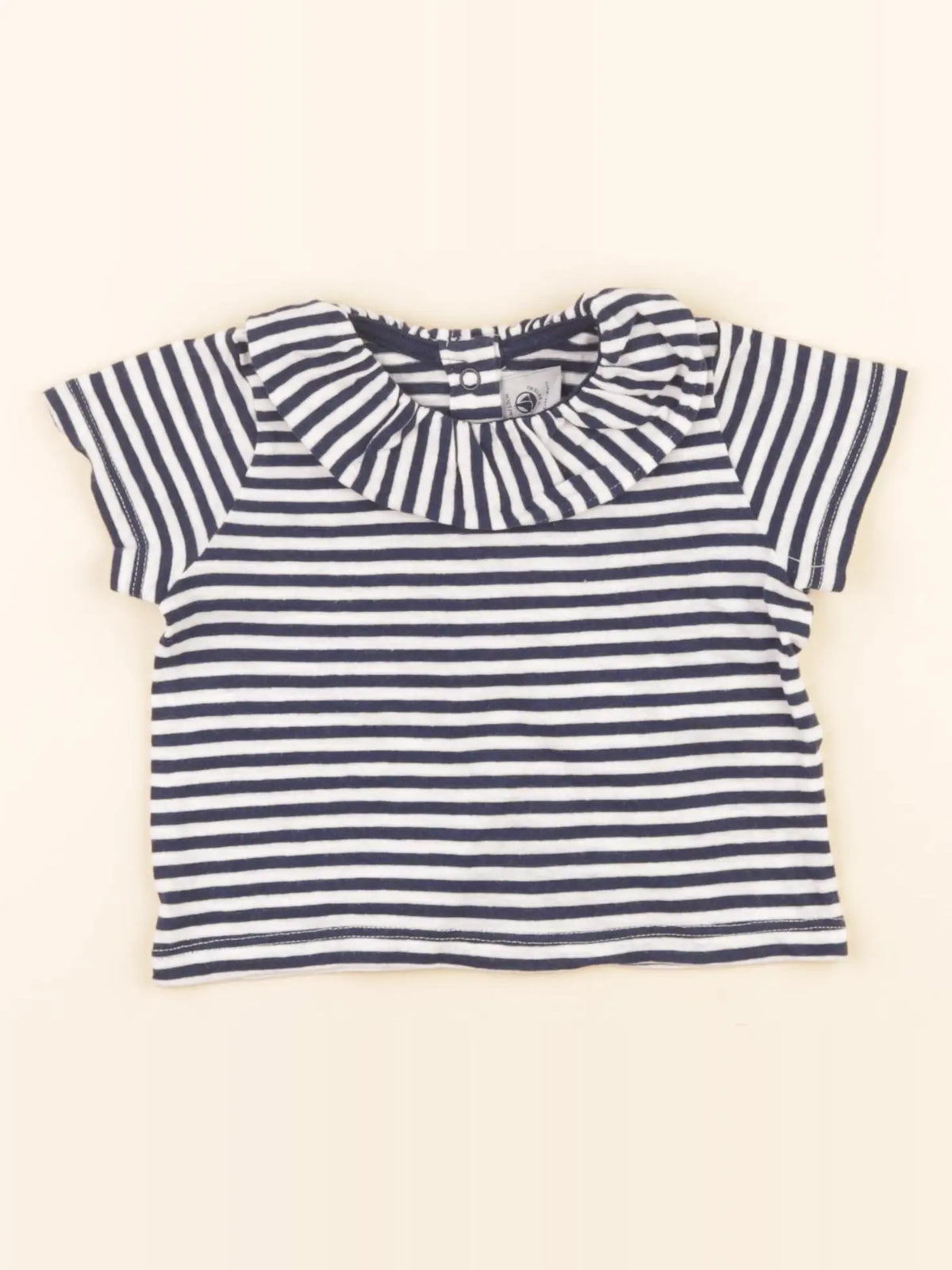 Tee-shirt blanc, bleu