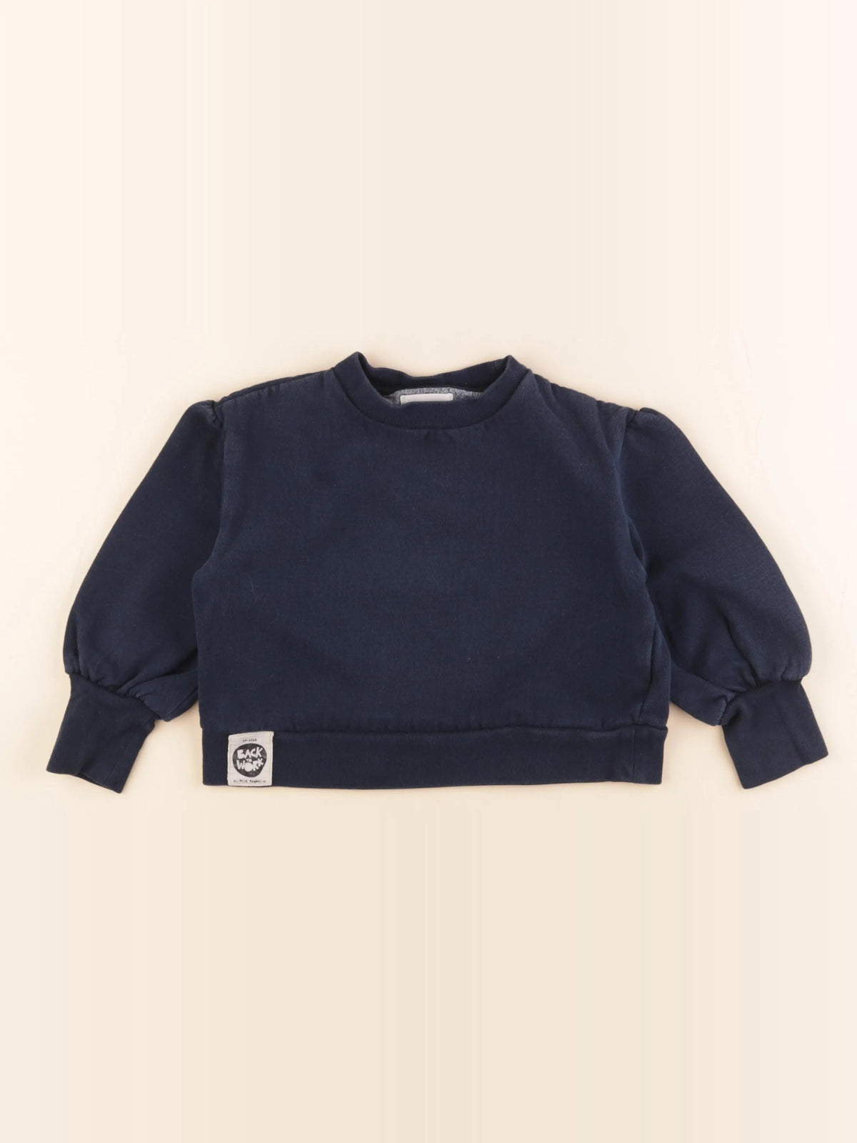 Monoprix - sweat bleu - 5/6 ans
