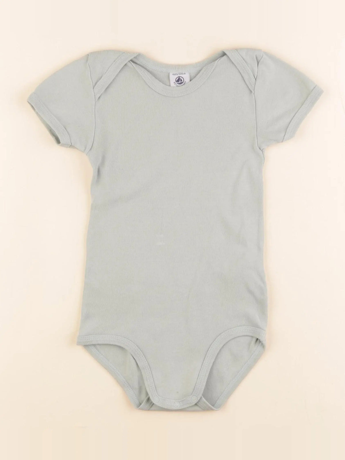 Petit Bateau - body vert - 4 ans