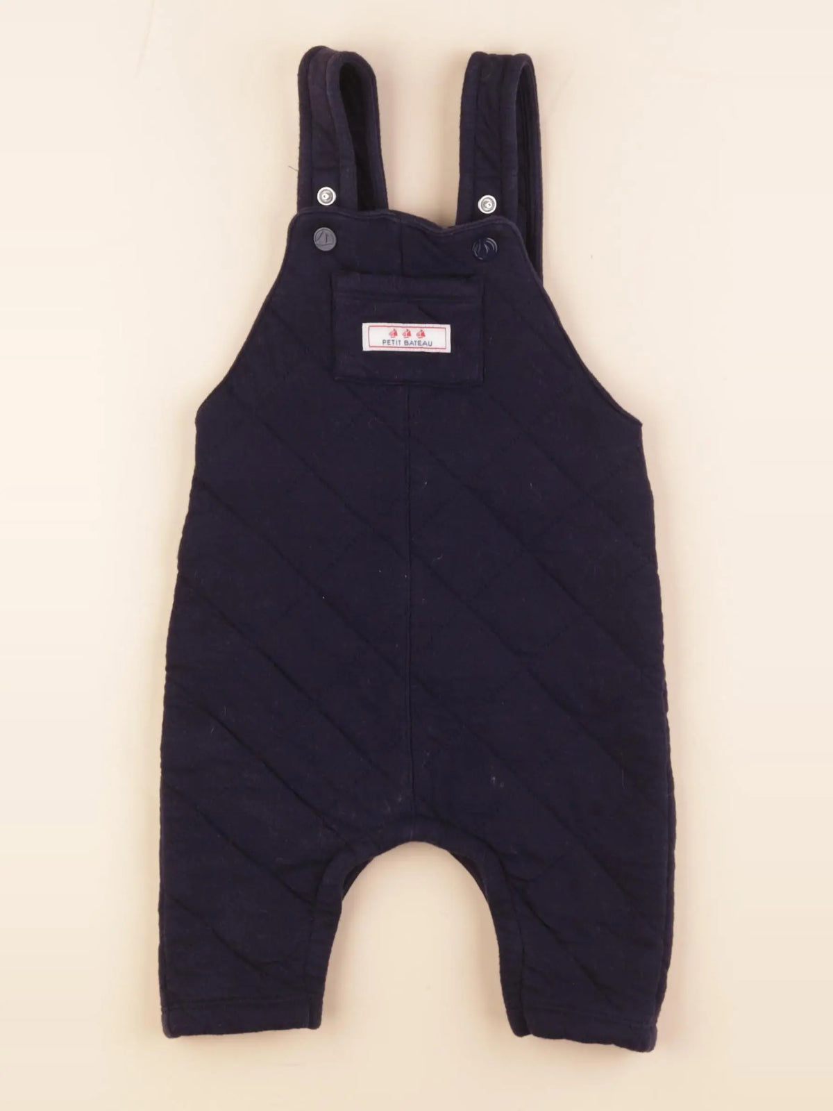 Petit Bateau - salopette bleu - 12 mois