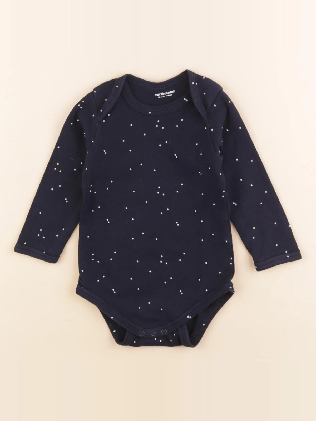 Vertbaudet - body bleu - 12 mois