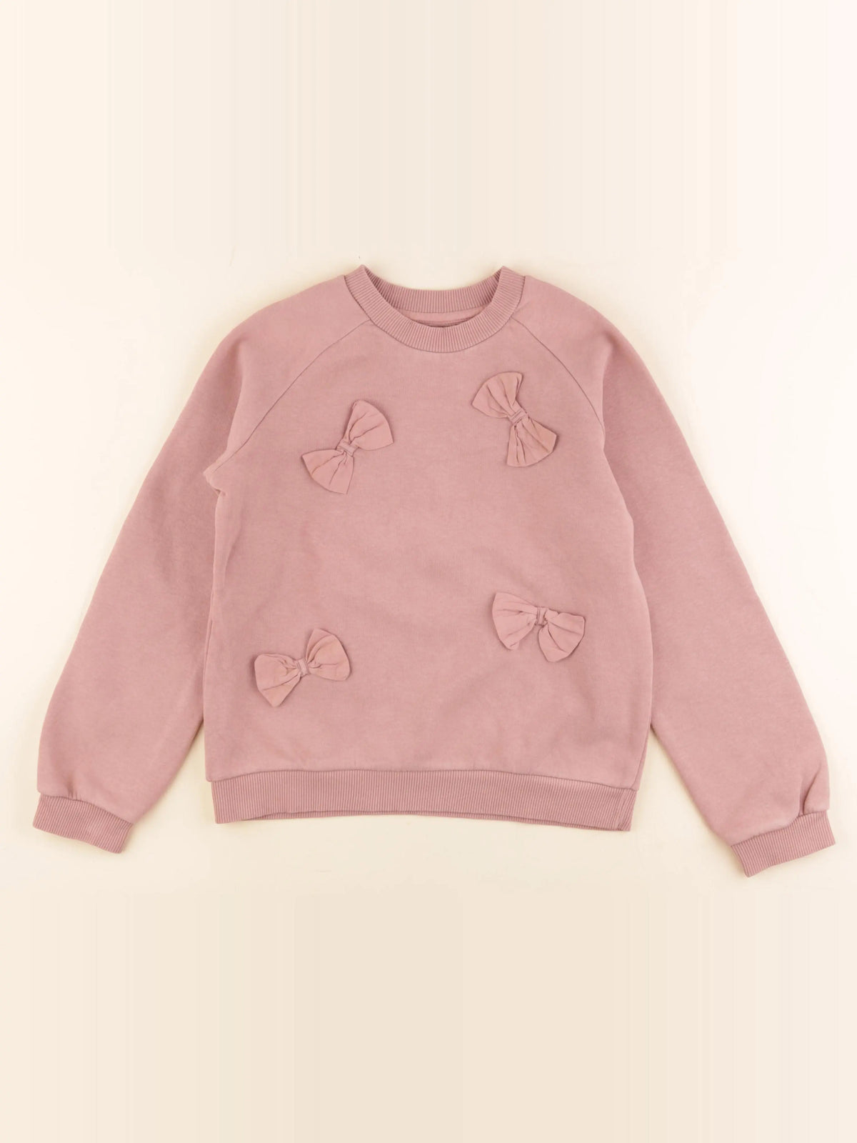 Vertbaudet - sweat coton rose - 10 ans