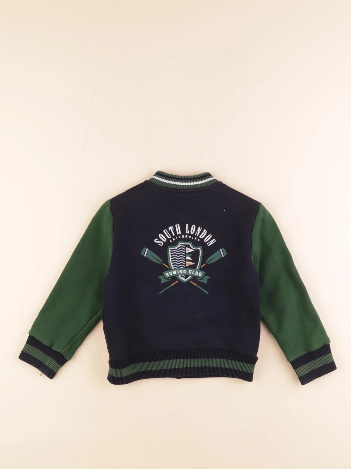 Cyrillus - veste imprimé au dos bleu, vert - 4 ans