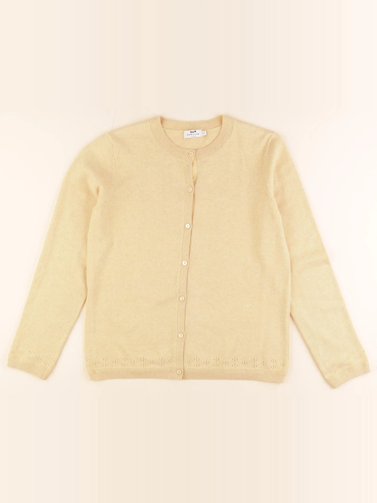 Cyrillus - gilet jaune - 14 ans