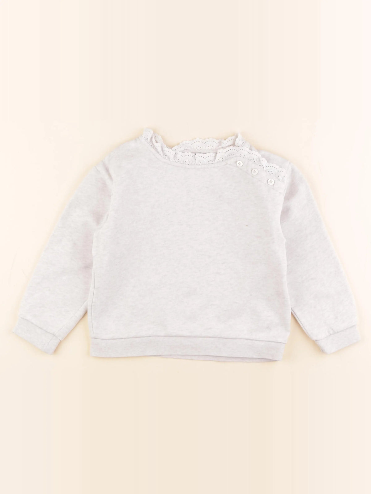 Cyrillus - sweat beige - 8 ans