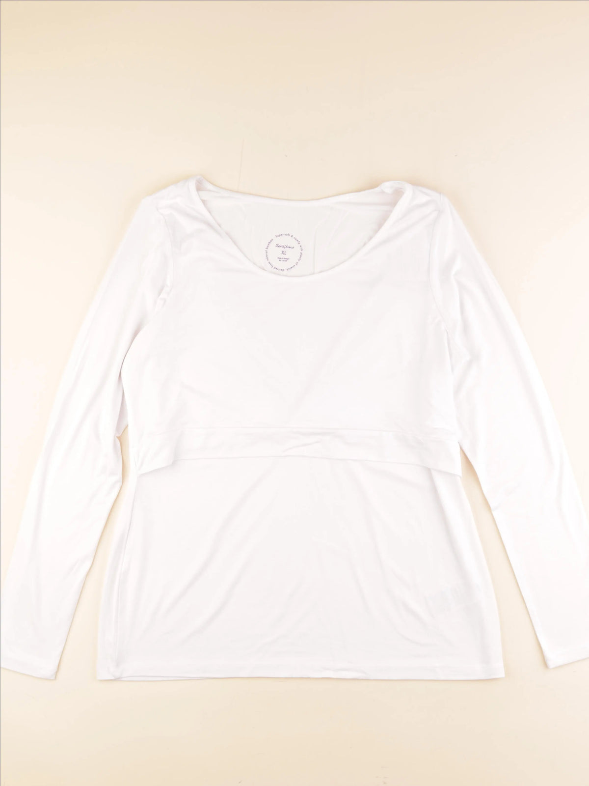 Seraphine - tee-shirt grossesse, allaitement blanc - xl