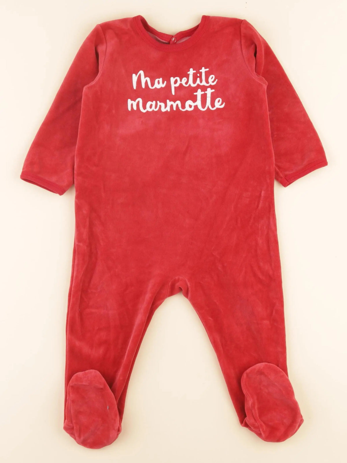 Pyjama velours rouge