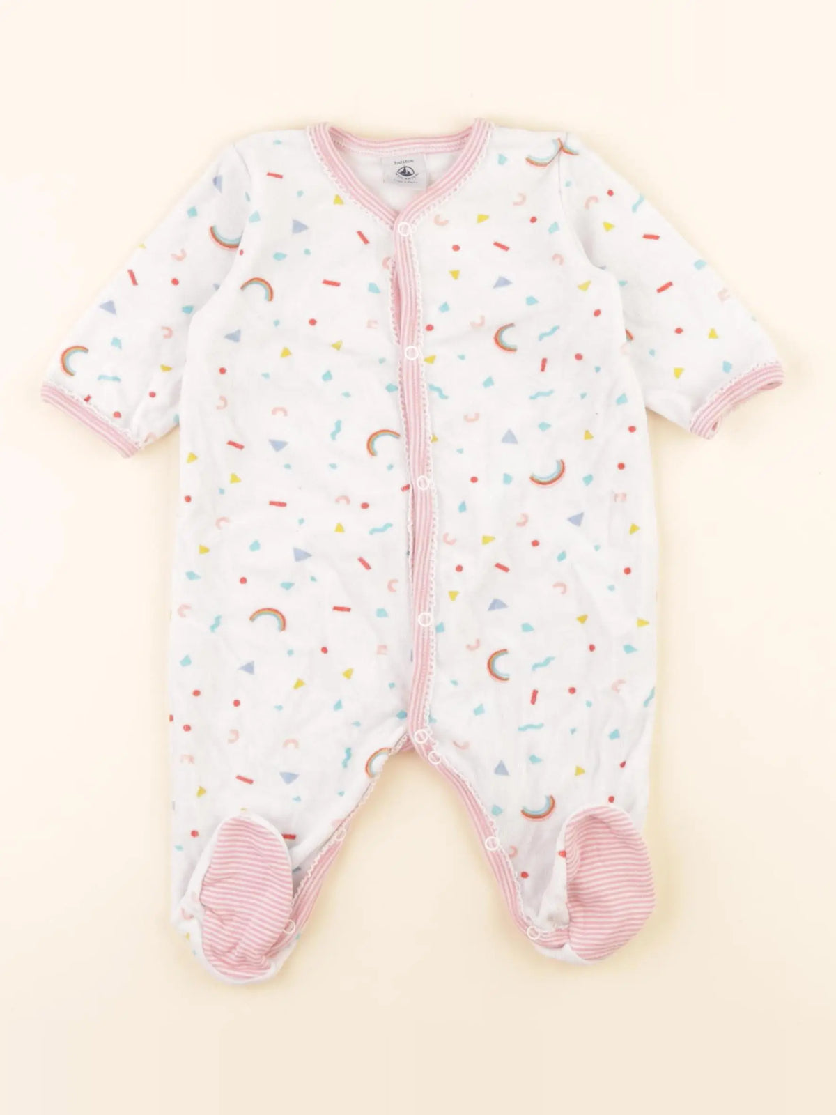 Pyjama velours multicolore