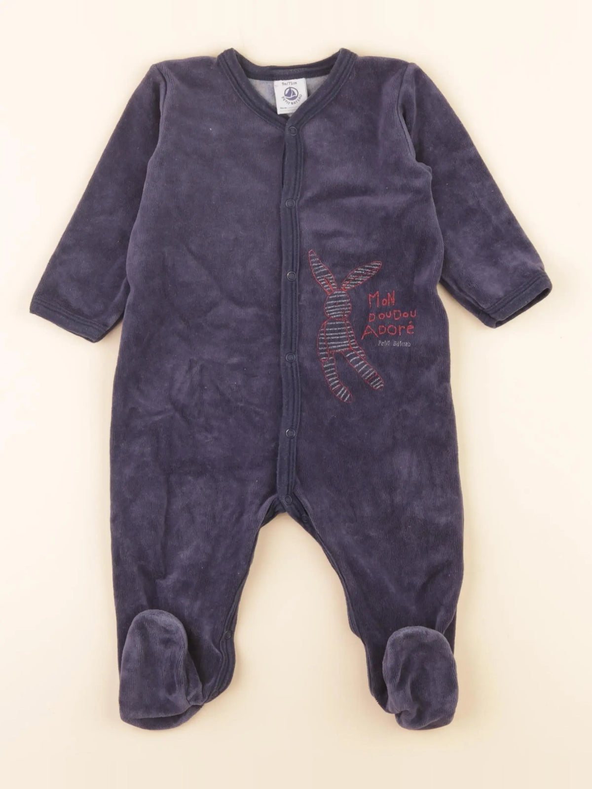 Pyjama velours bleu