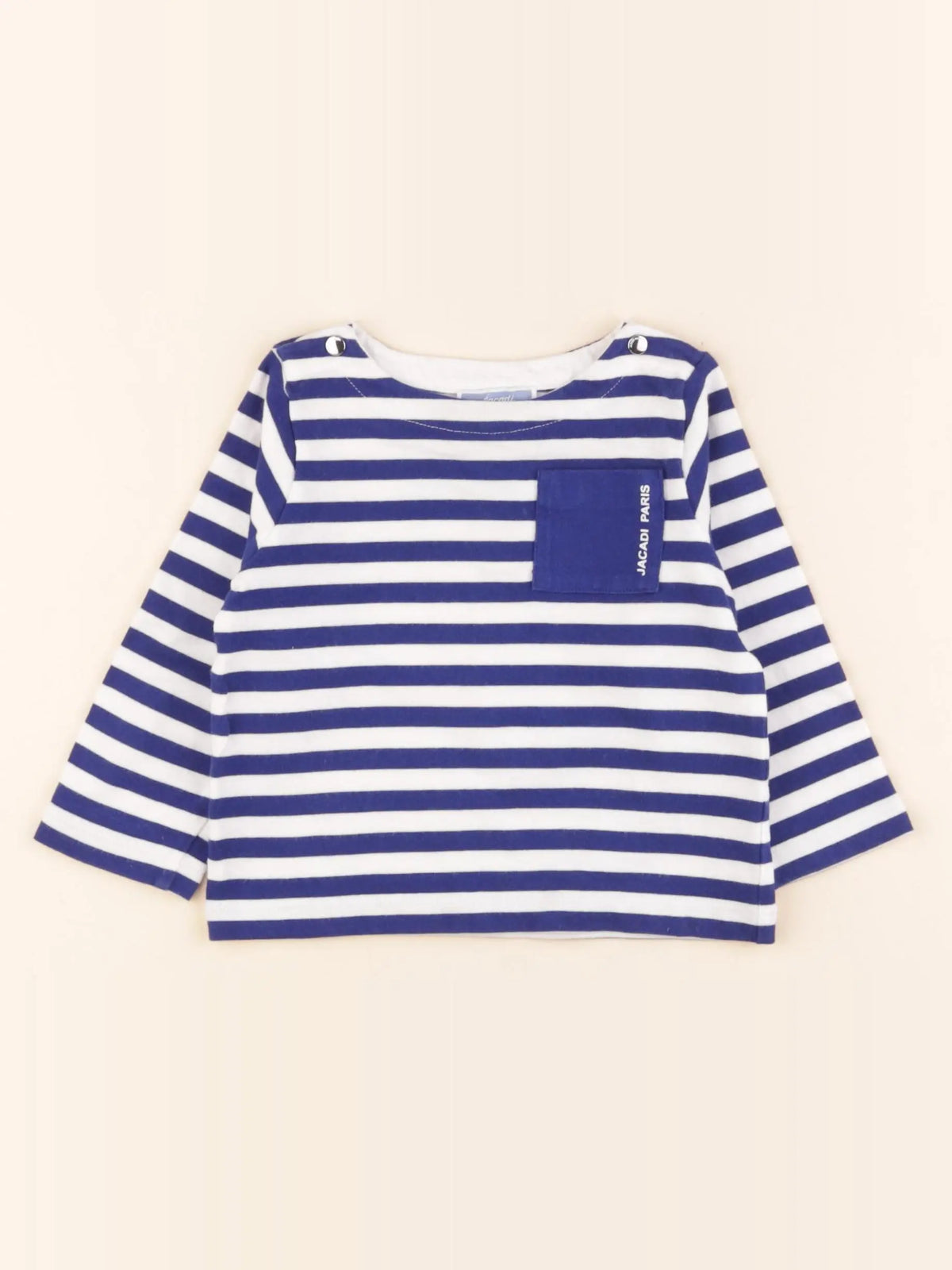 Jacadi - tee-shirt blanc, bleu - 18 mois