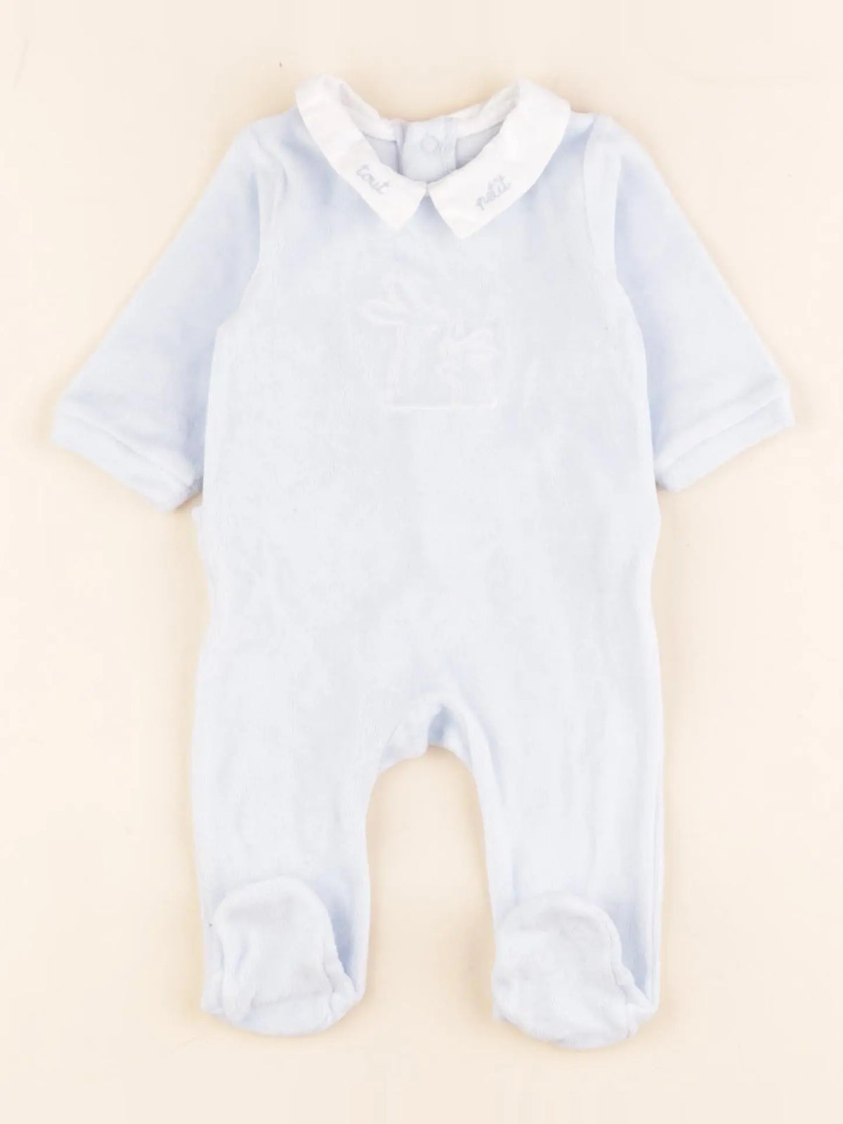 Jacadi - pyjama velours bleu - 1 mois