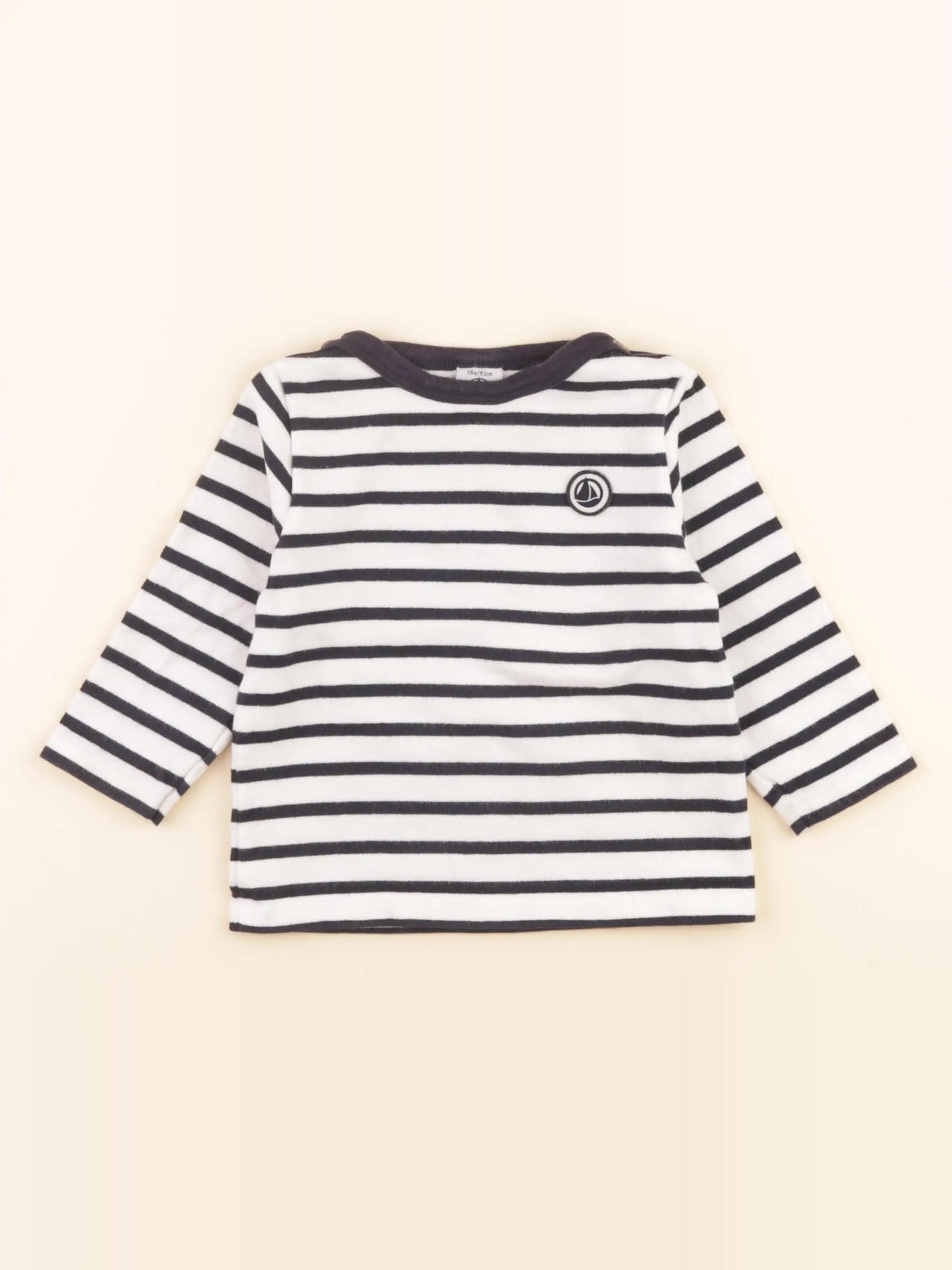 Tee-shirt blanc, bleu