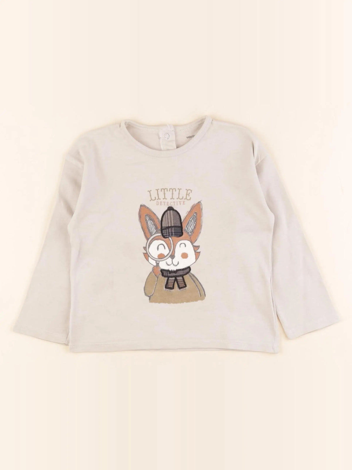 Vertbaudet - tee-shirt gris - 2 ans