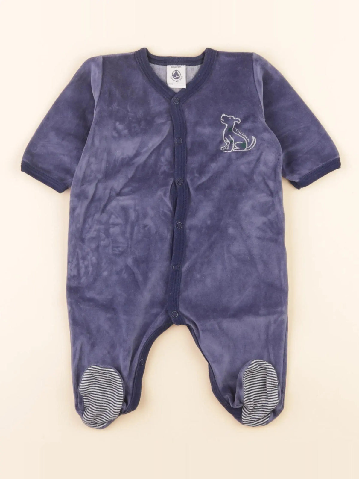Pyjama velours bleu