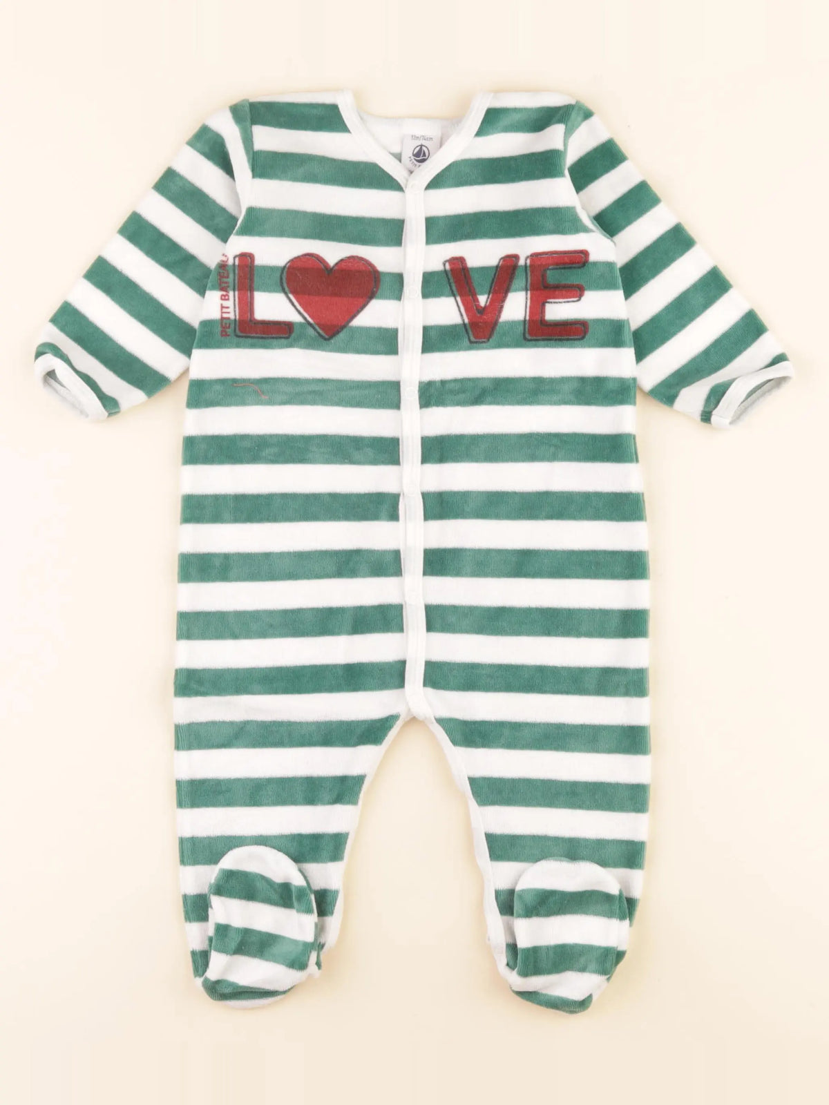Pyjama velours vert