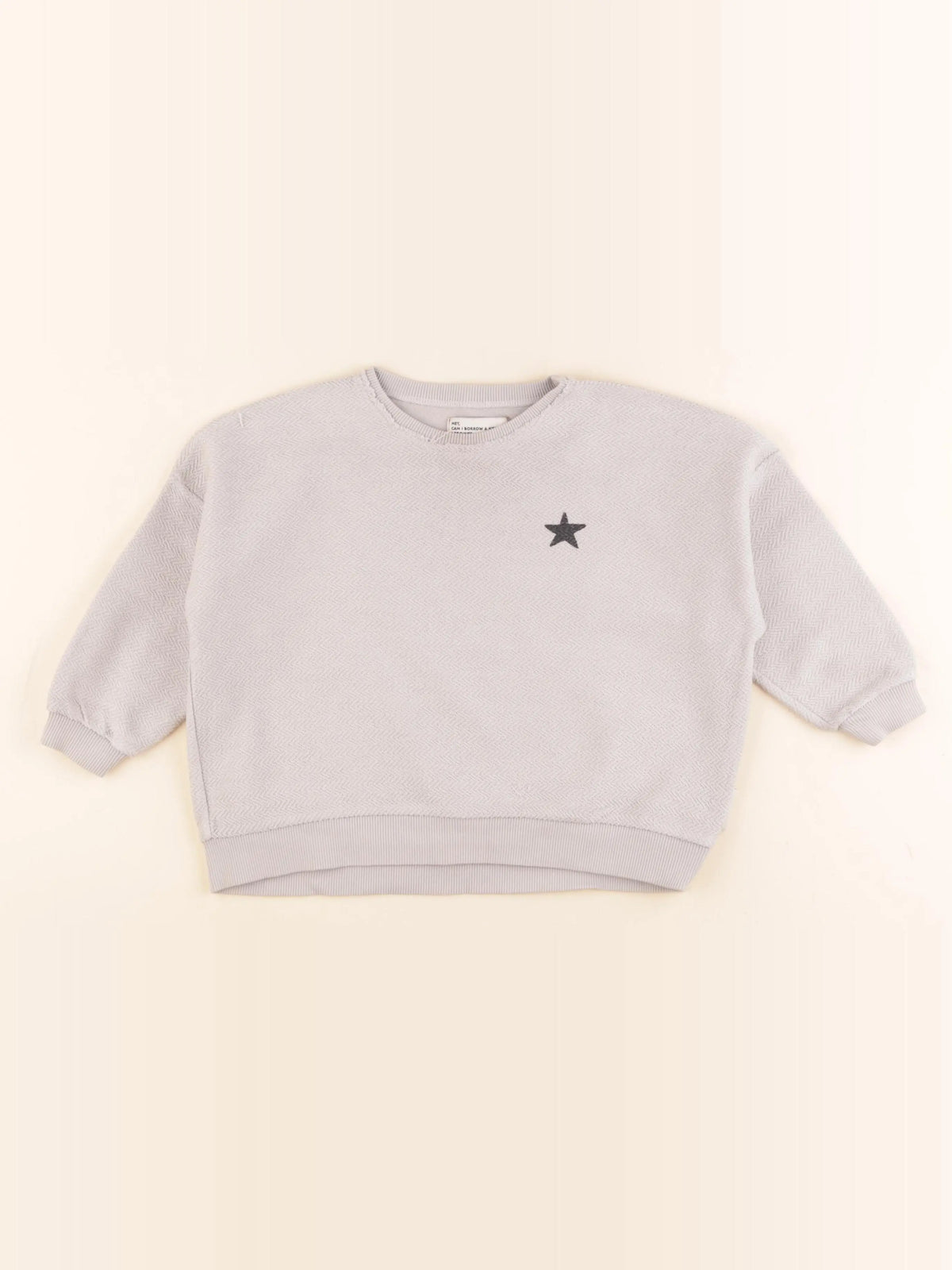 Piupiuchick - sweat imprimé au dos gris - 3 ans