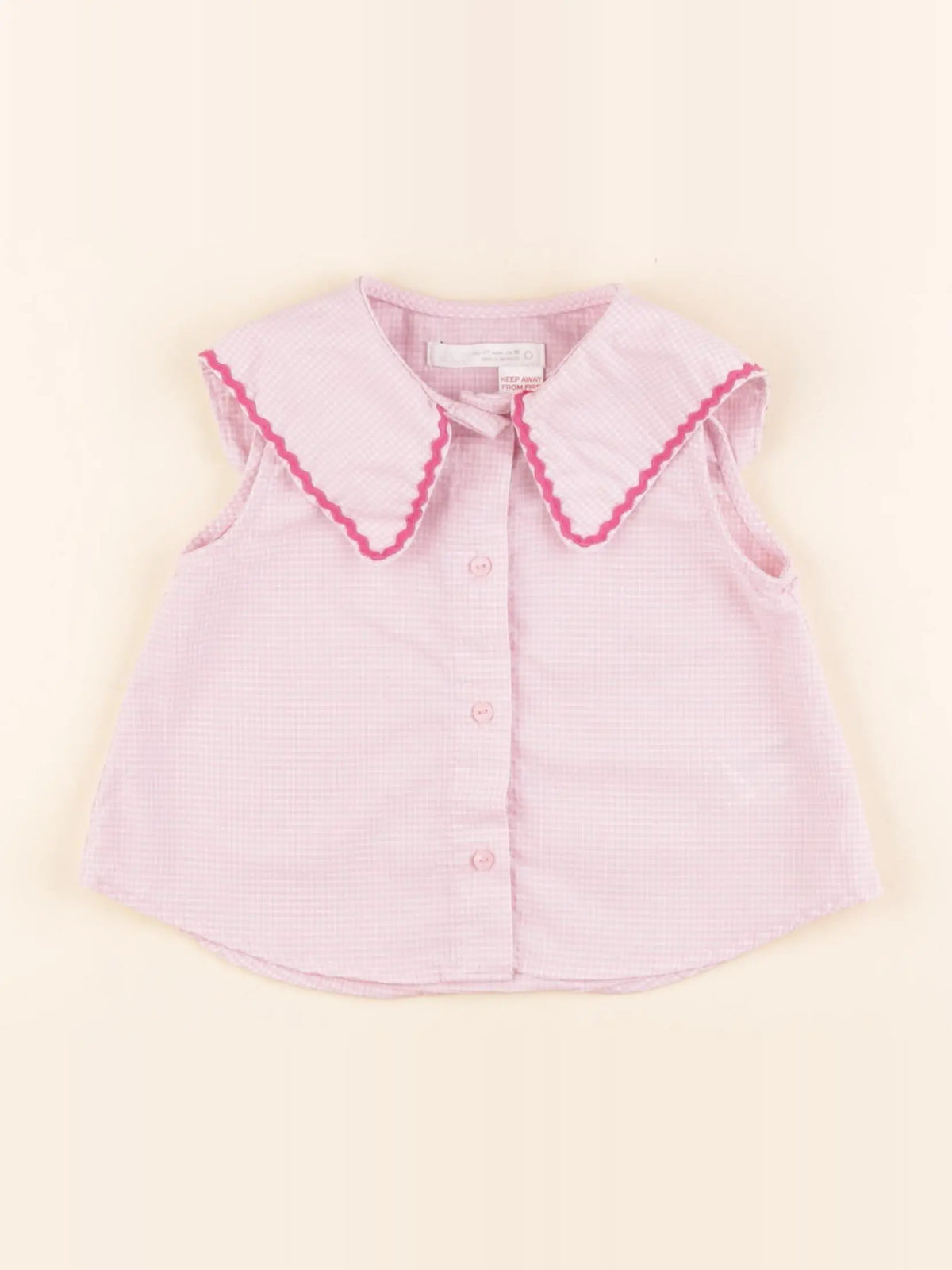 Zara - blouse rose - 18 mois