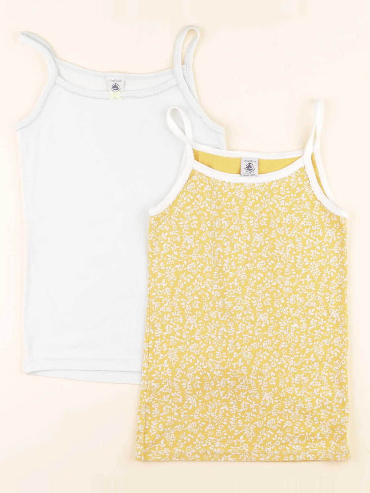 Lot de 2 maillots de corps bleu, jaune