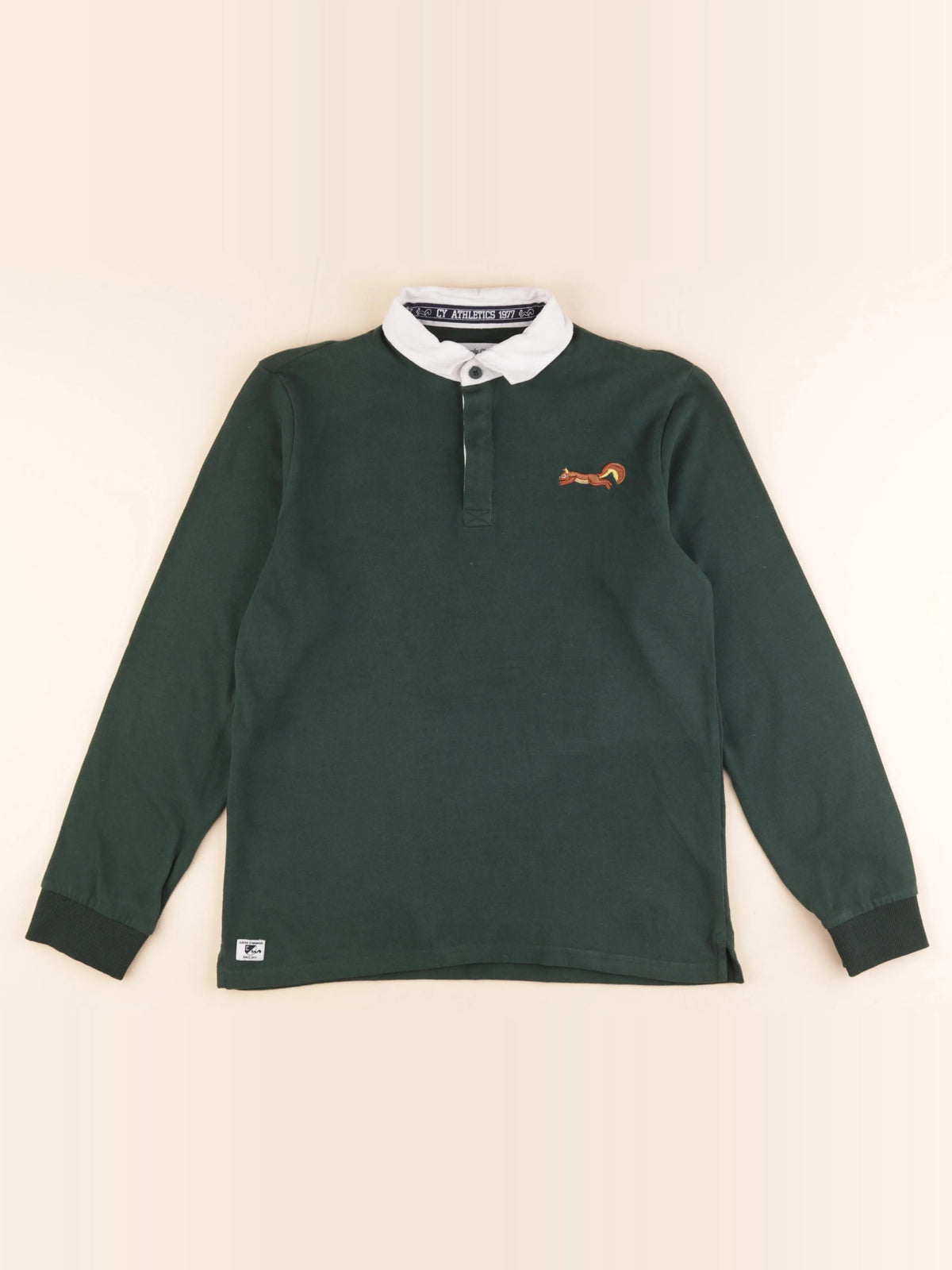 Cyrillus - polo imprimé au dos vert - 14 ans