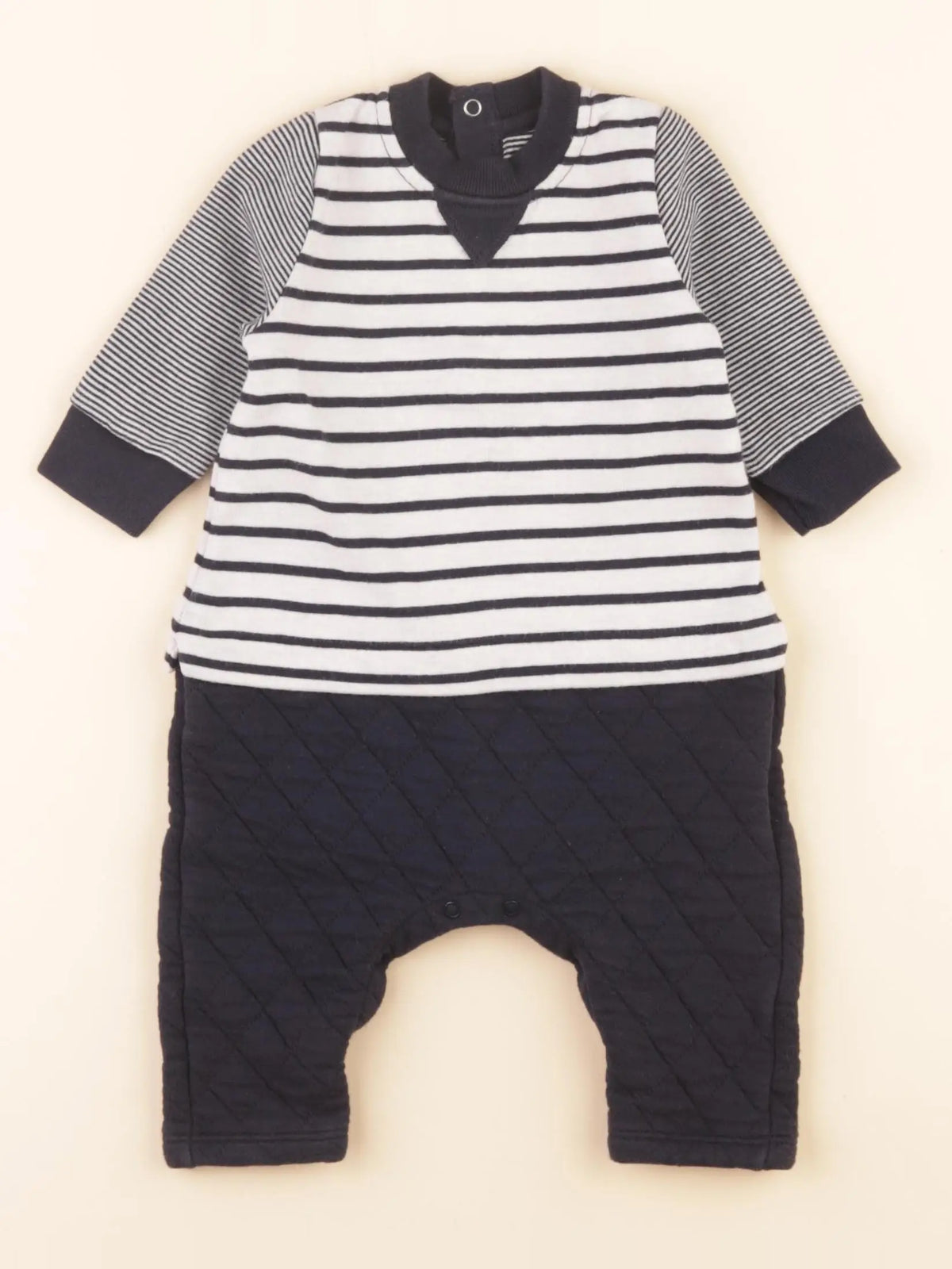 Combinaison bleu, blanc
