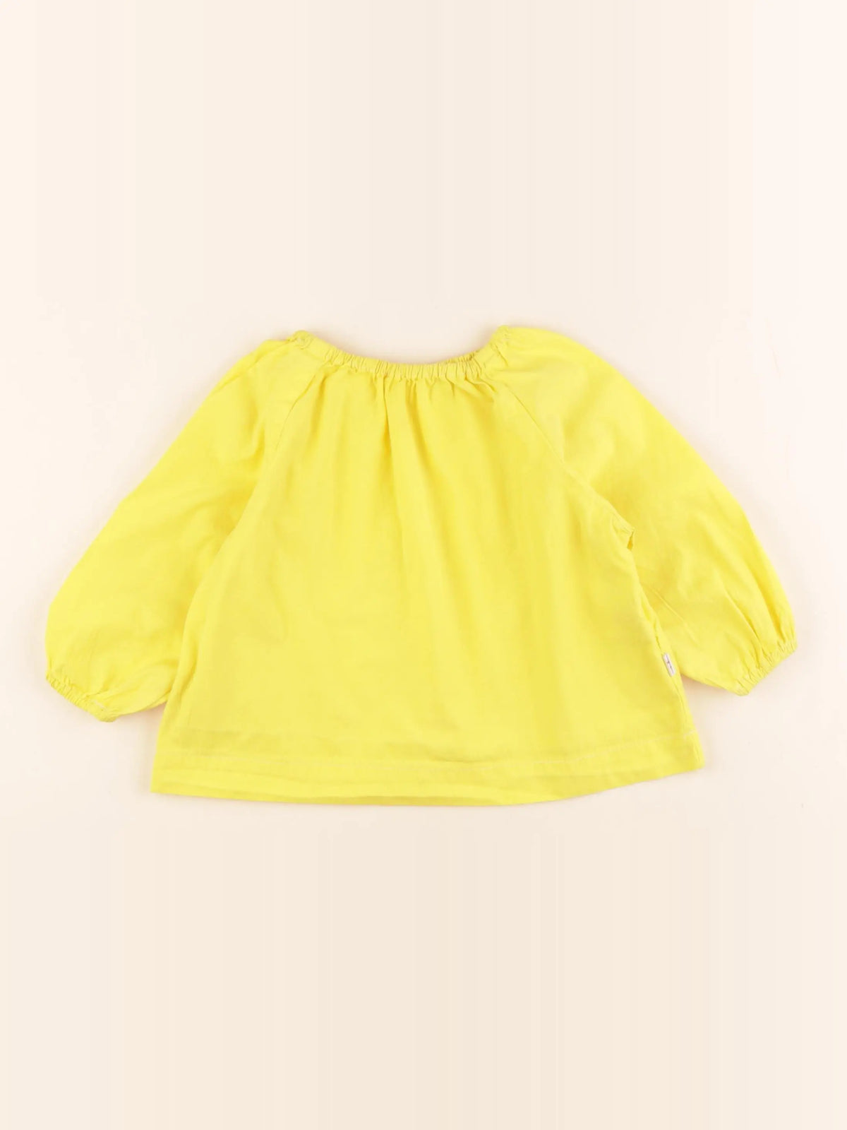 Les Marsiens - blouse jaune - 12 mois