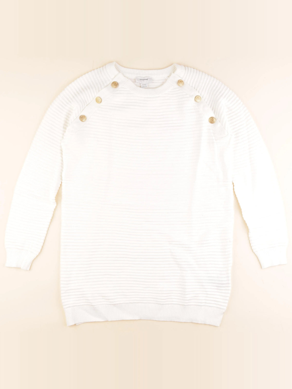 Seraphine - pull grossesse, allaitement blanc - s