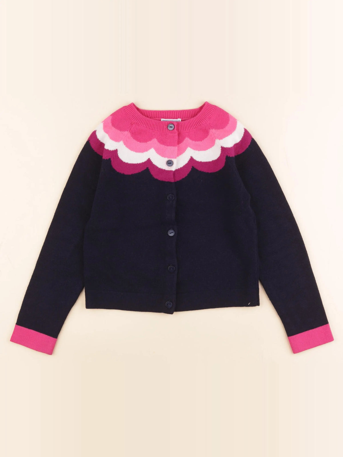 Jacadi - gilet bleu - 8 ans