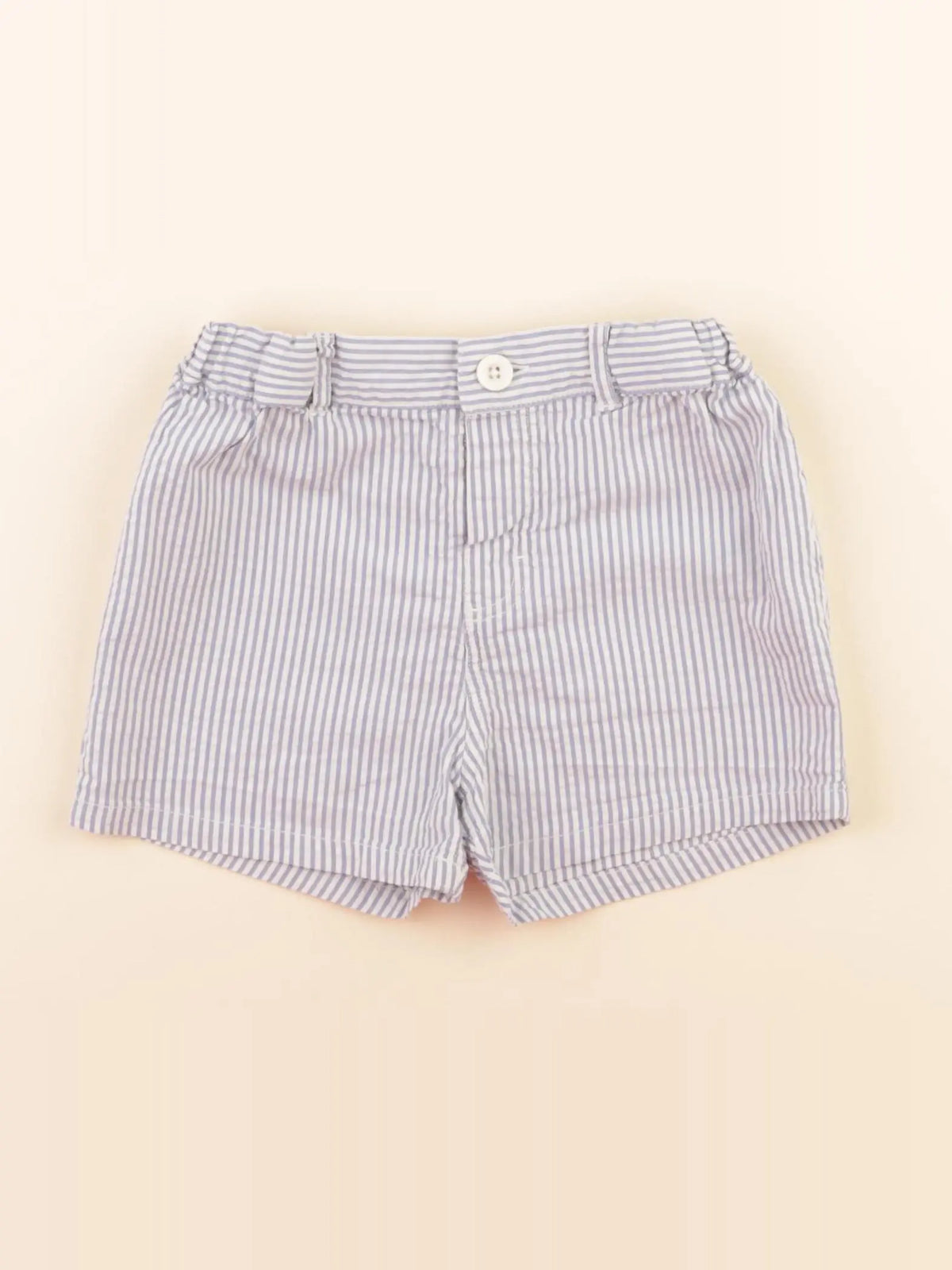 Short blanc, bleu