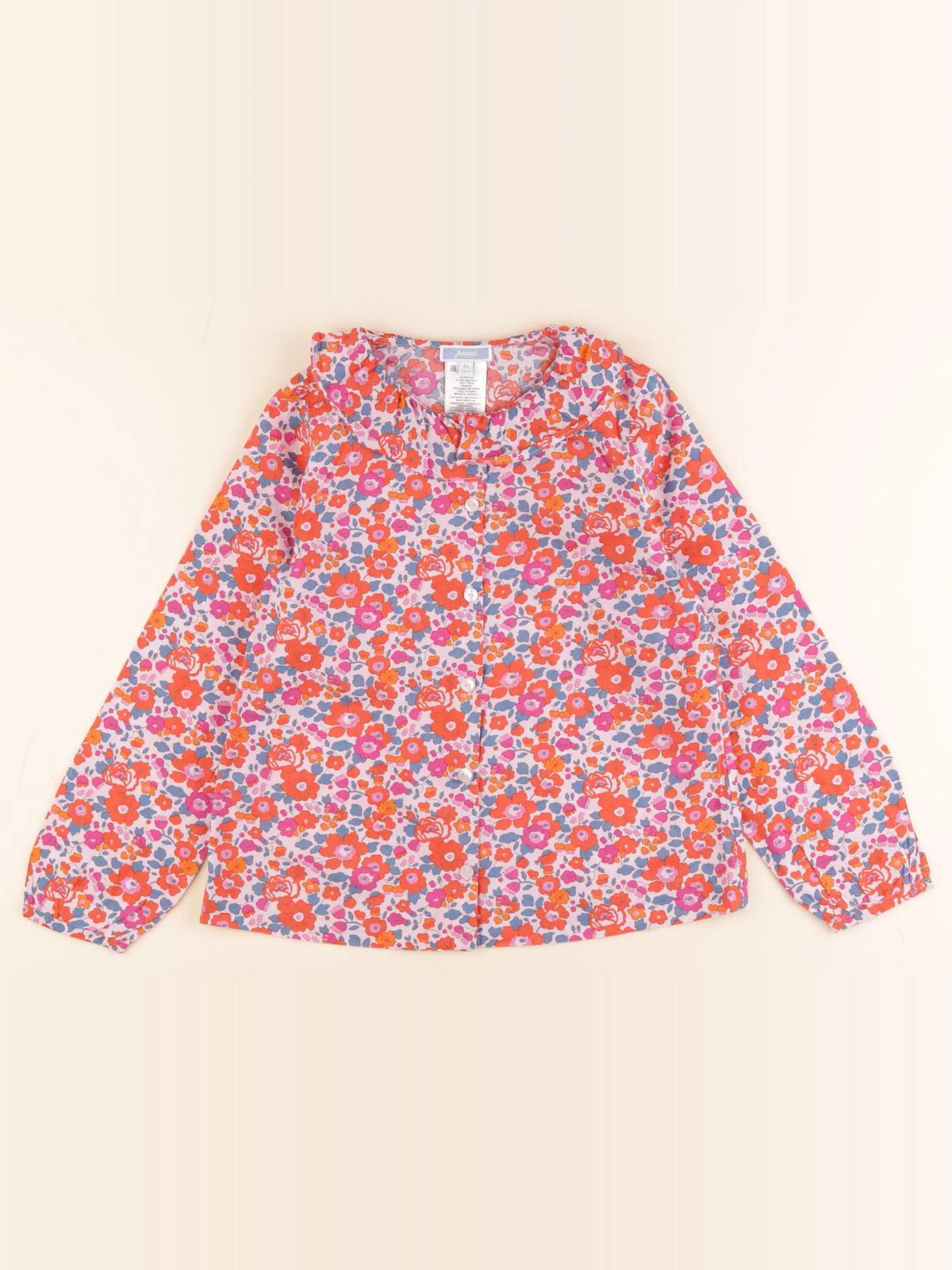 Jacadi - blouse liberty multicolore - 8 ans