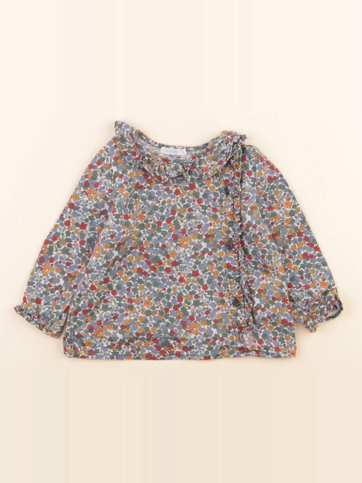 Boutchou - blouse multicolore - 12 mois