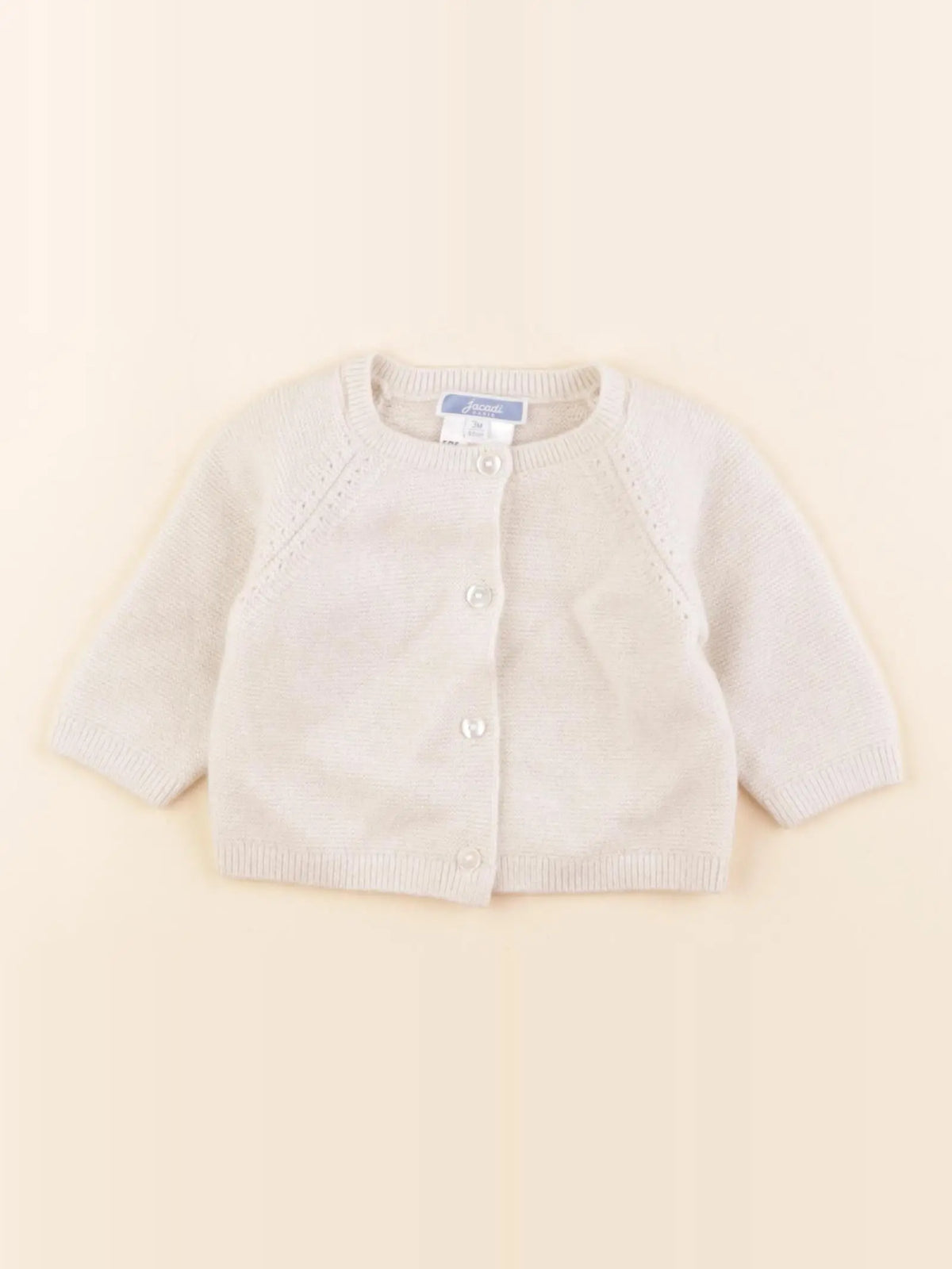 Jacadi - gilet beige - 3 mois